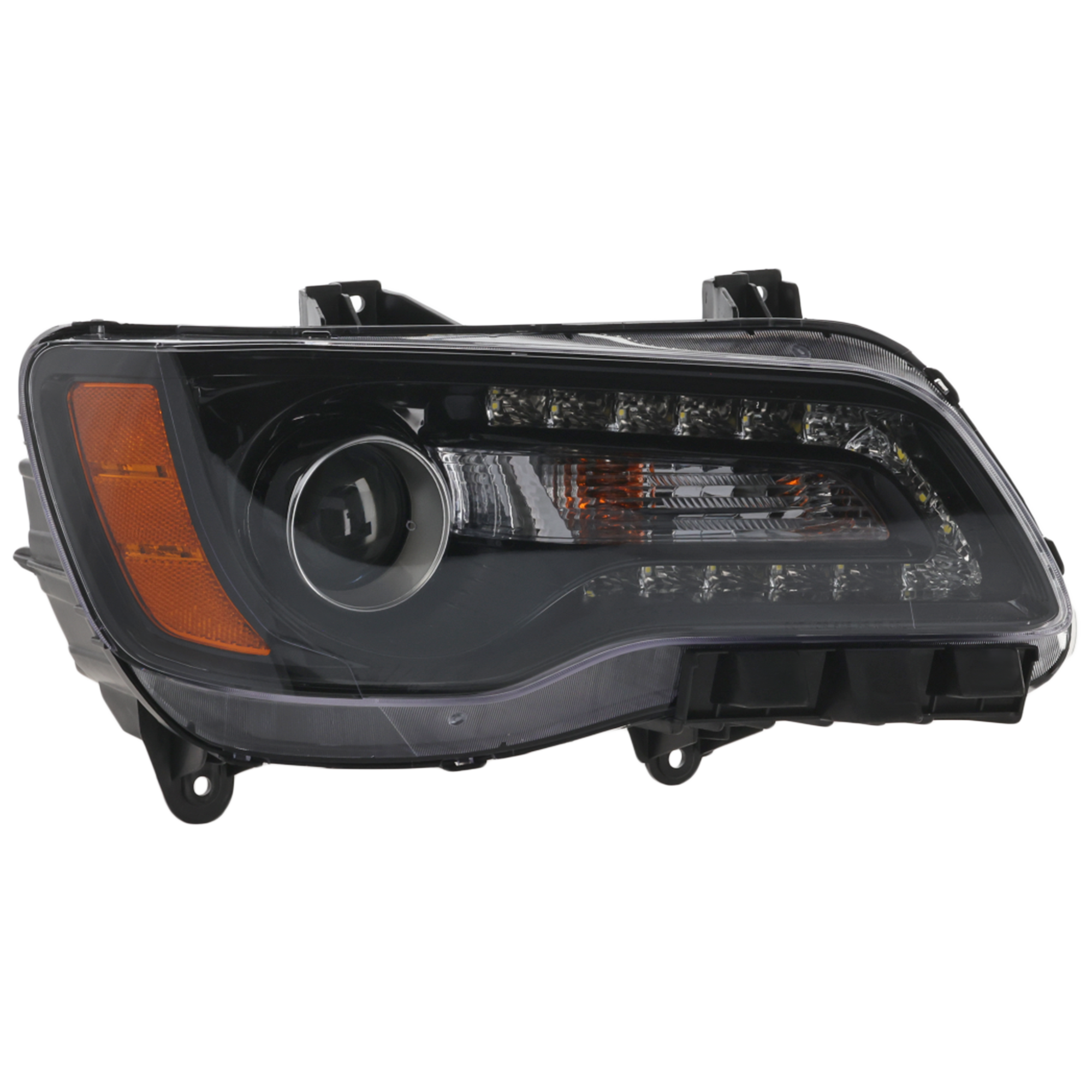 AM CHRYSLER 300-12-14 HEAD LAMP RH Assembly Halogen Black Interior SKU REPC100313 Partslink CH2503235 OEM 68085416AF PFM