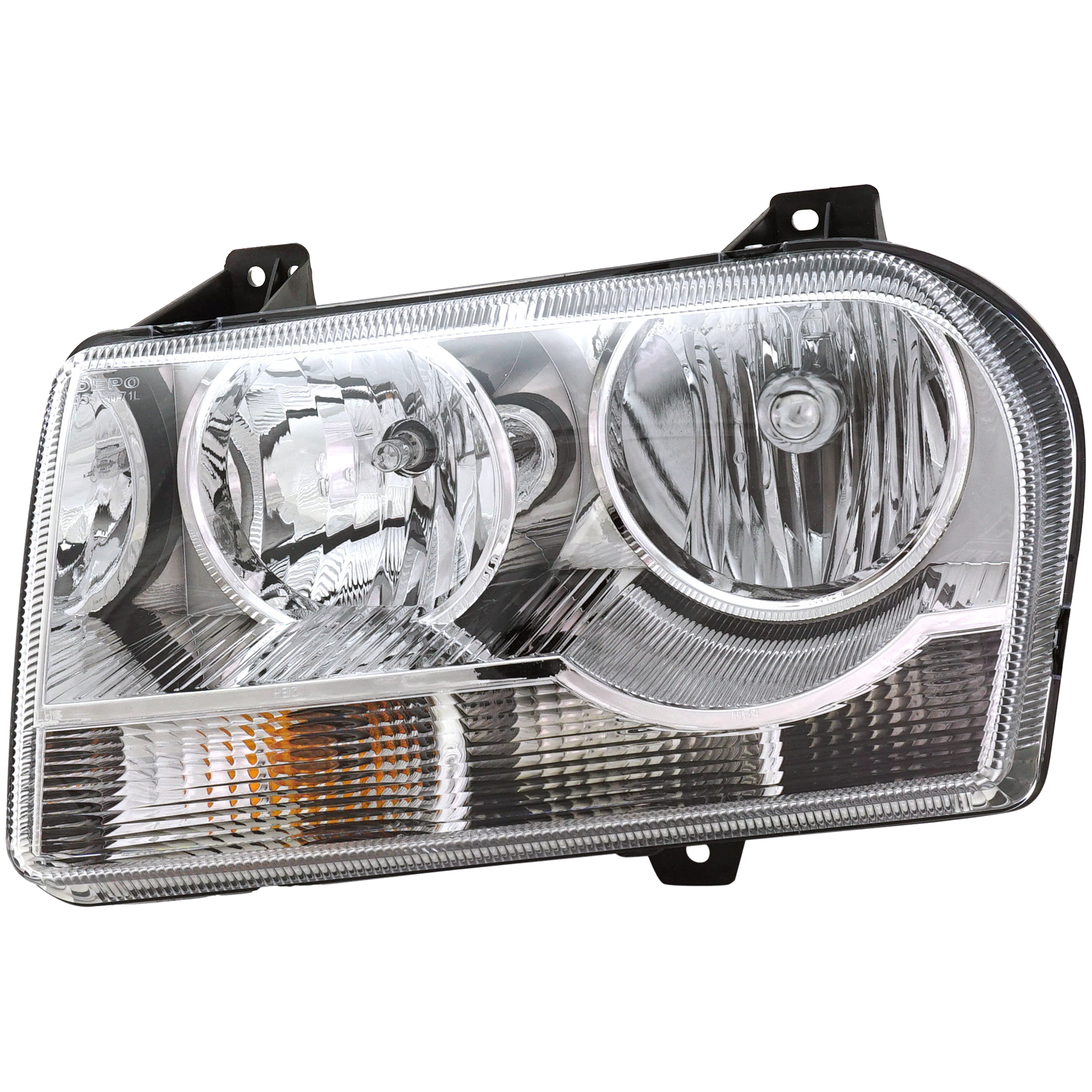 AM CHRYSLER 300-09-10 HEAD LAMP LH Assembly Halogen w o Delay Option CAPA SKU REPC100326Q OEM 57010757AA PFM