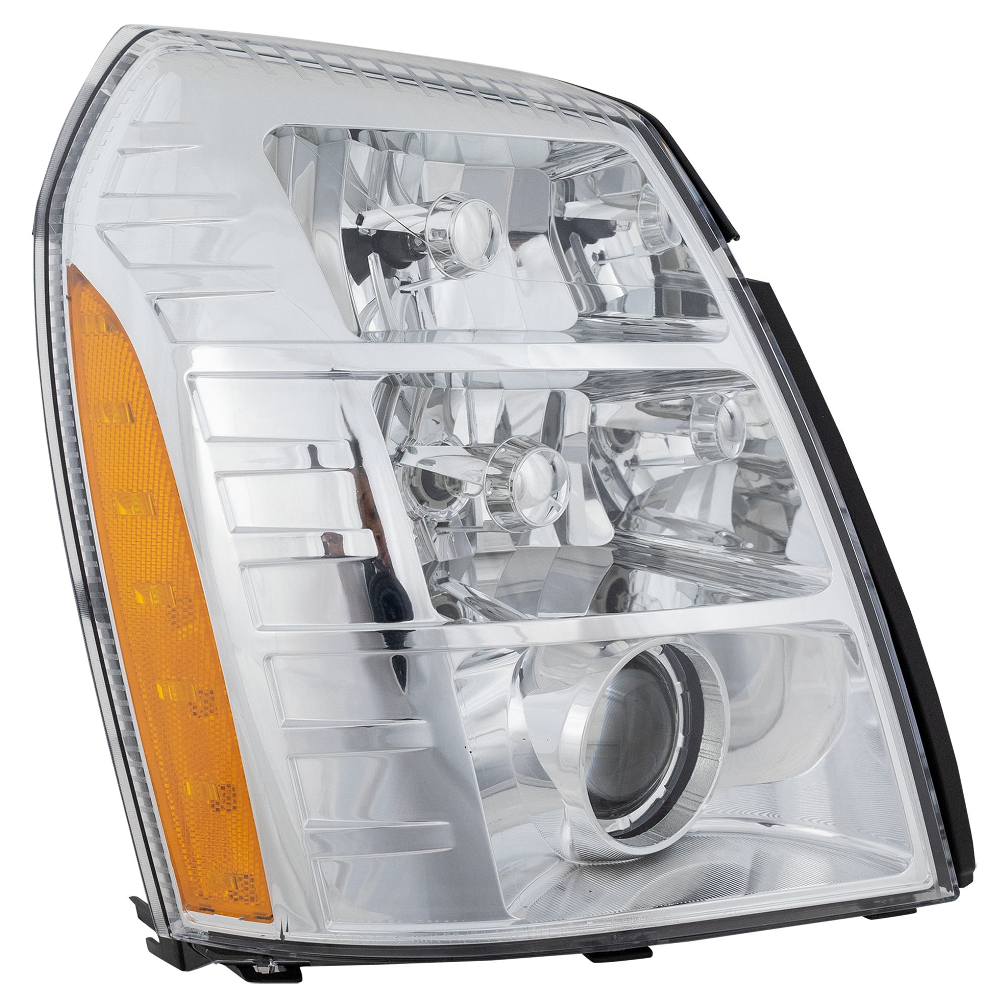 AM ESCALADE 07-09 HEAD LAMP RH Assembly HID Xenon w HID Kit 1st Design CAPA SKU REPC100349Q Partslink GM2503291C OEM 25897649