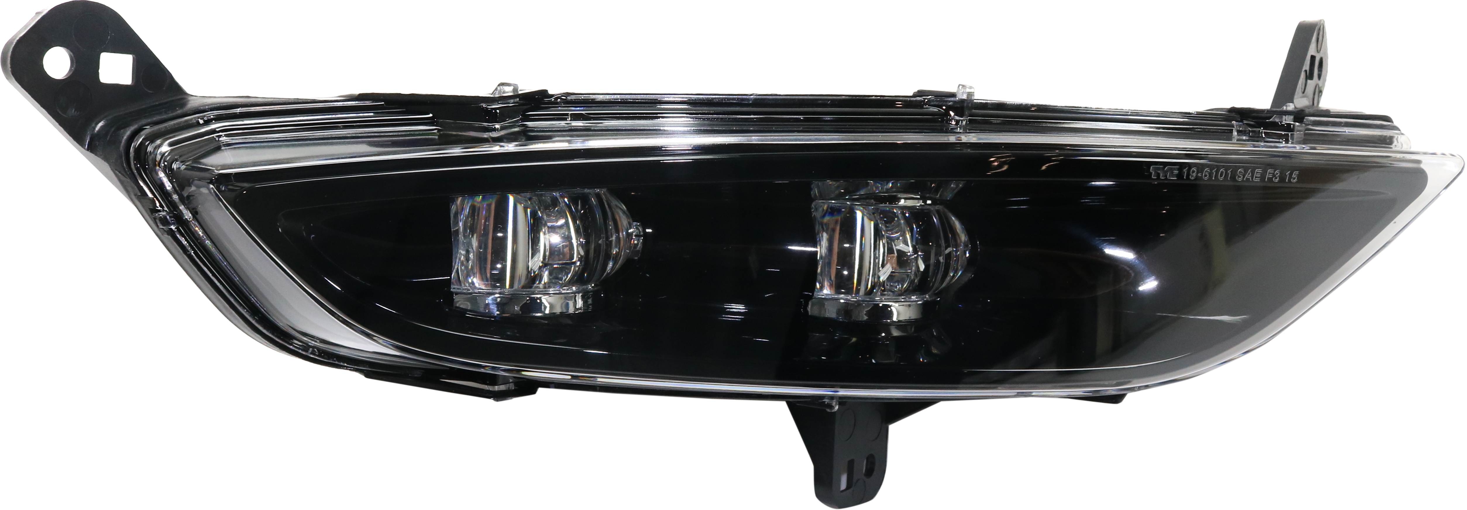 AM CHRYLSER 200-15-16 FRONT FOG LAMP RH Assembly LED Black Interior CAPA SKU REPC107559Q Partslink CH2593149C OEM 55112638AA