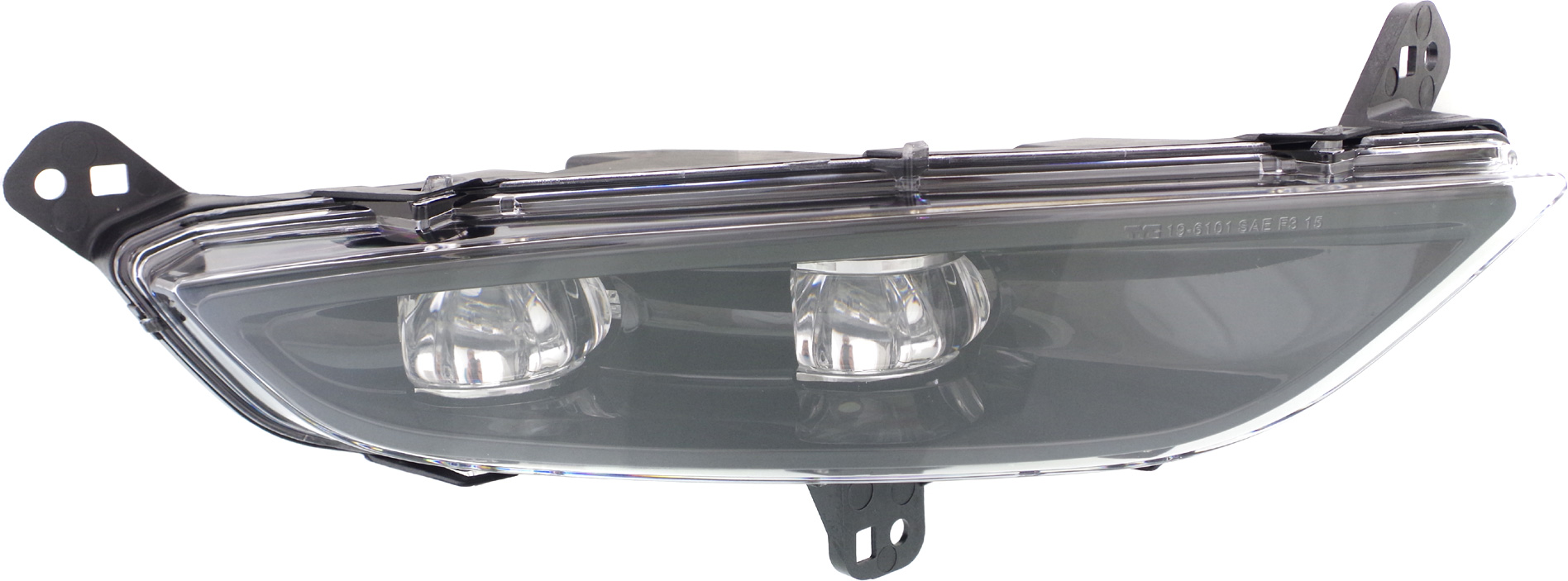 AM CHRYLSER 200-15-16 FRONT FOG LAMP RH Assembly LED Black Interior SKU REPC107559 Partslink CH2593149 OEM 55112638AA