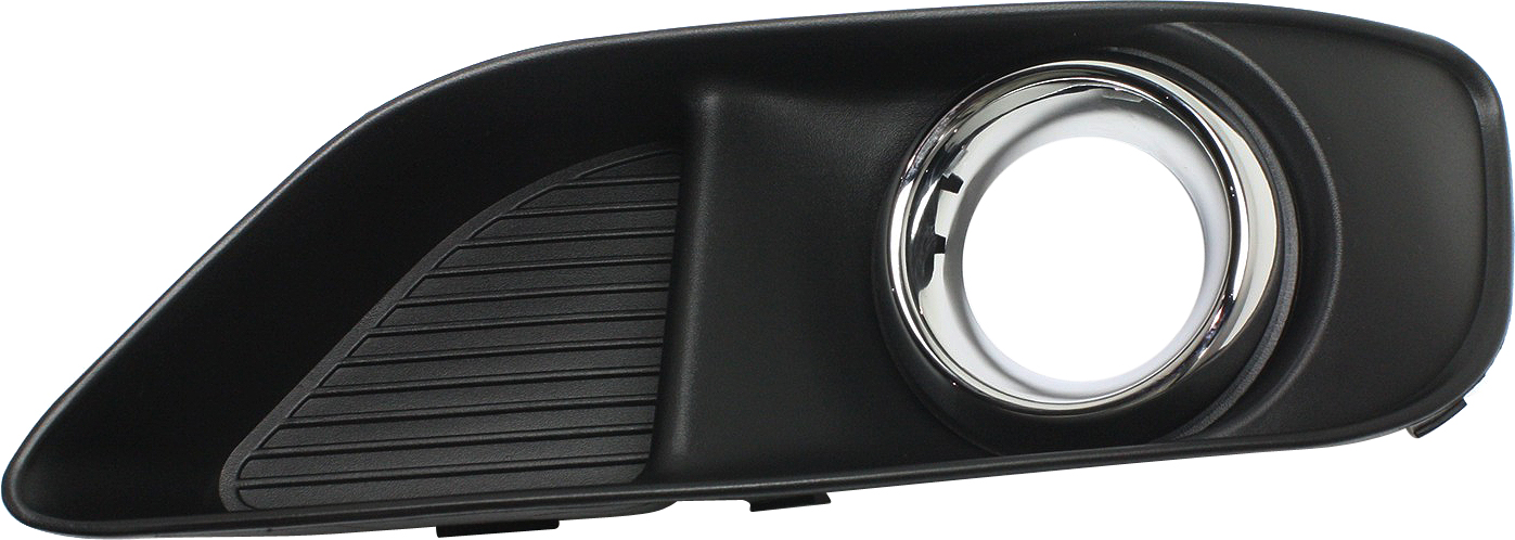 AM CHRYSLER 300-12-14 FRONT FOG LAMP MOLDING RH Black w Chrome Trim SRT 8 Model w o Parking Aid Sensor Holes SKU REPC108001 Partslink CH1039150 OEM 68146900AA