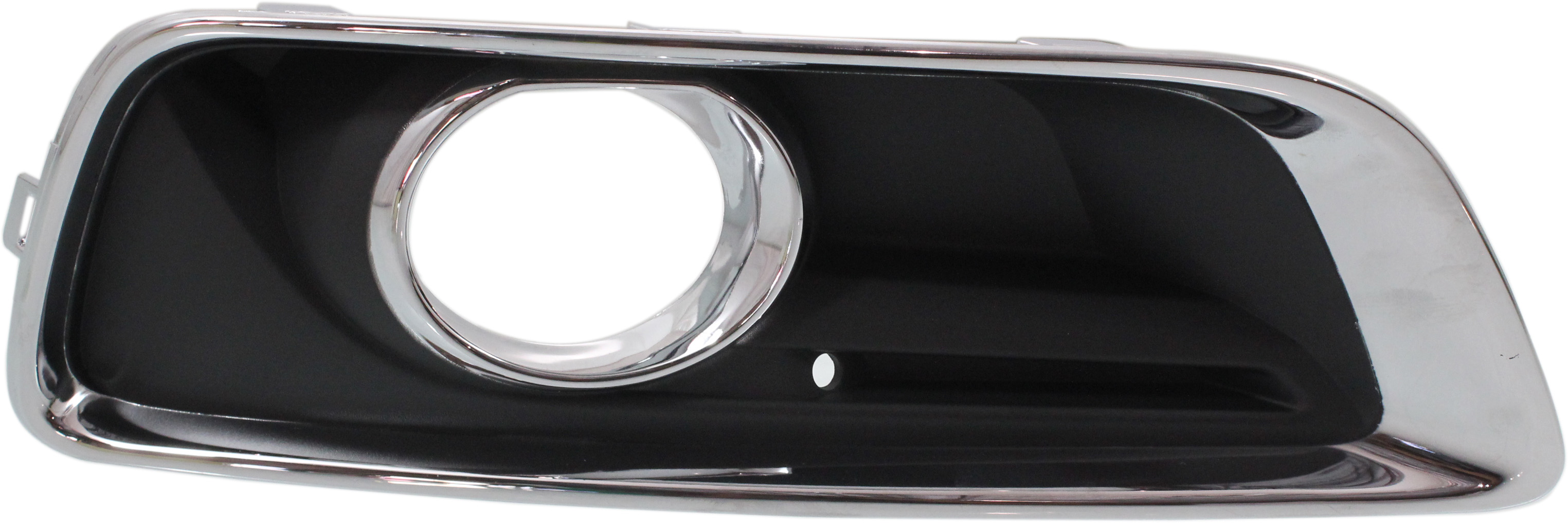 AM MALIBU 13-15 MALIBU LIMITED 16-16 FRONT FOG LAMP MOLDING RH Black w Chrome Trim SKU REPC108607 Partslink GM1039136 OEM 20768846