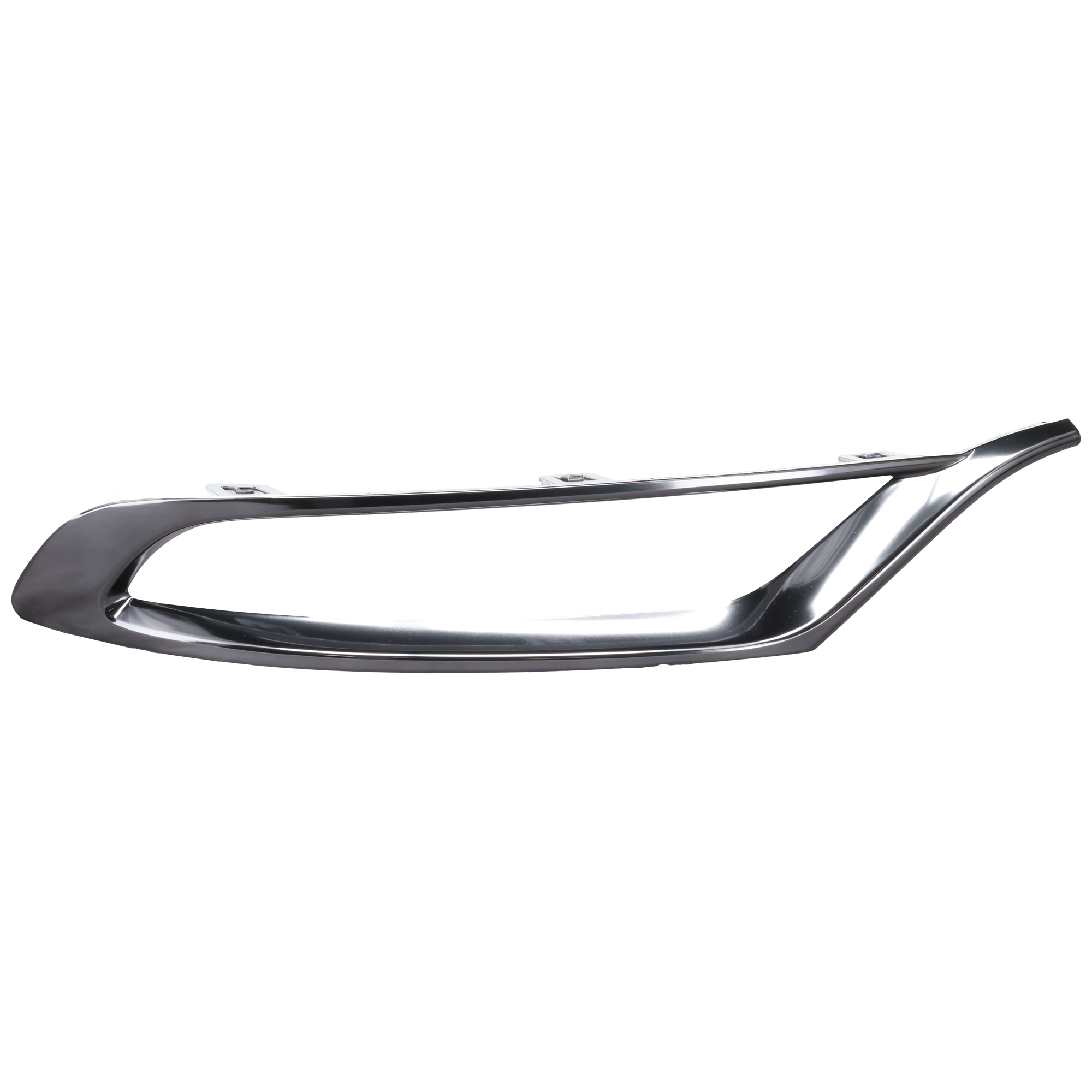 AM CHRYSLER 300-15-23 FRONT BUMPER MOLDING RH Outer Black Chrome SKU REPC108635 Partslink CH1039167 OEM 5XV90SZRAB