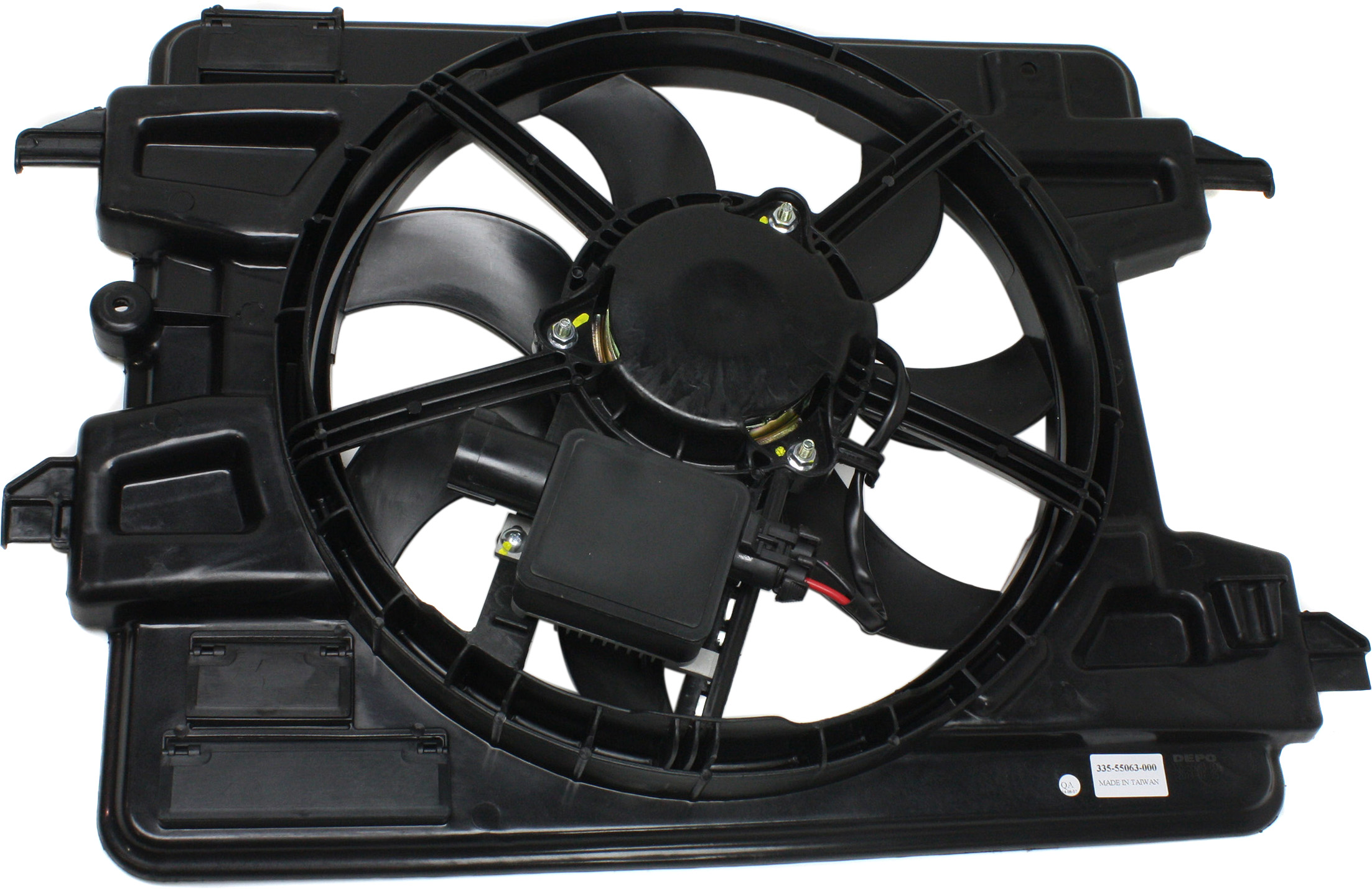 AM HHR 08-10 RADIATOR FAN SHROUD ASSEMBLY 2.0L w Control module SKU REPC160920 Partslink GM3115235 OEM 15940324