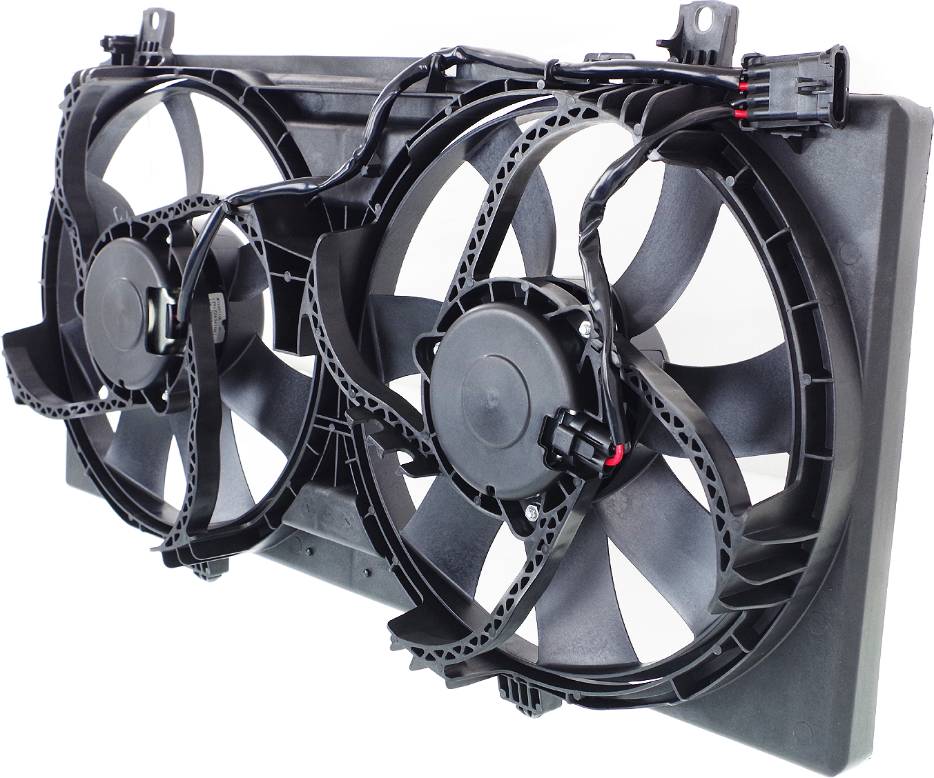 AM CAMARO 10-10 RADIATOR FAN SHROUD ASSEMBLY 3.6L 1st Design w Rectangular Male Connector SKU REPC160927 OEM 92218320 PFM