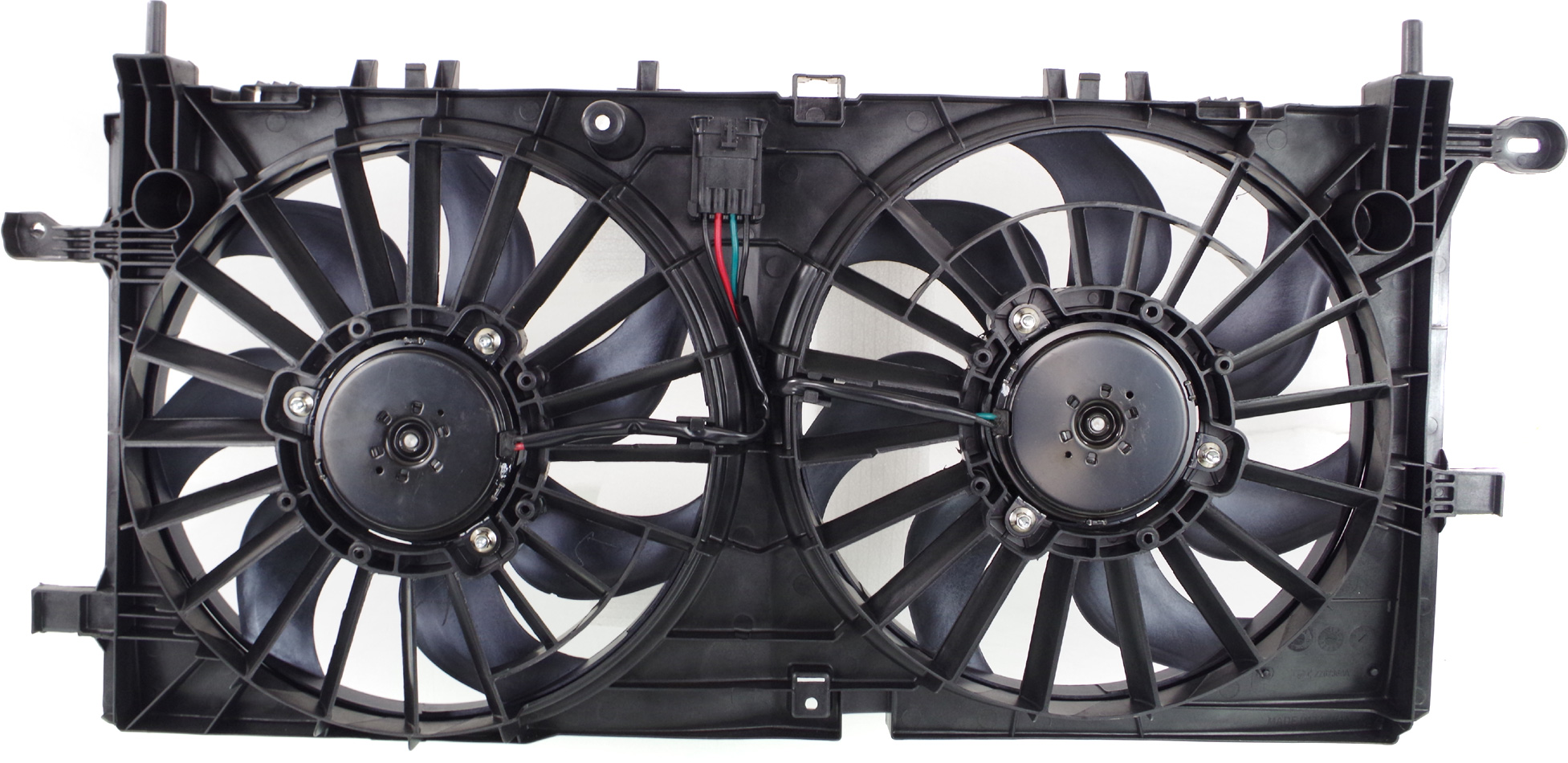 AM UPLANDER 06-09 RADIATOR FAN SHROUD ASSEMBLY Dual Fan 3.9L Eng. SKU REPC160930 Partslink GM3115228 OEM 15907032 PFM