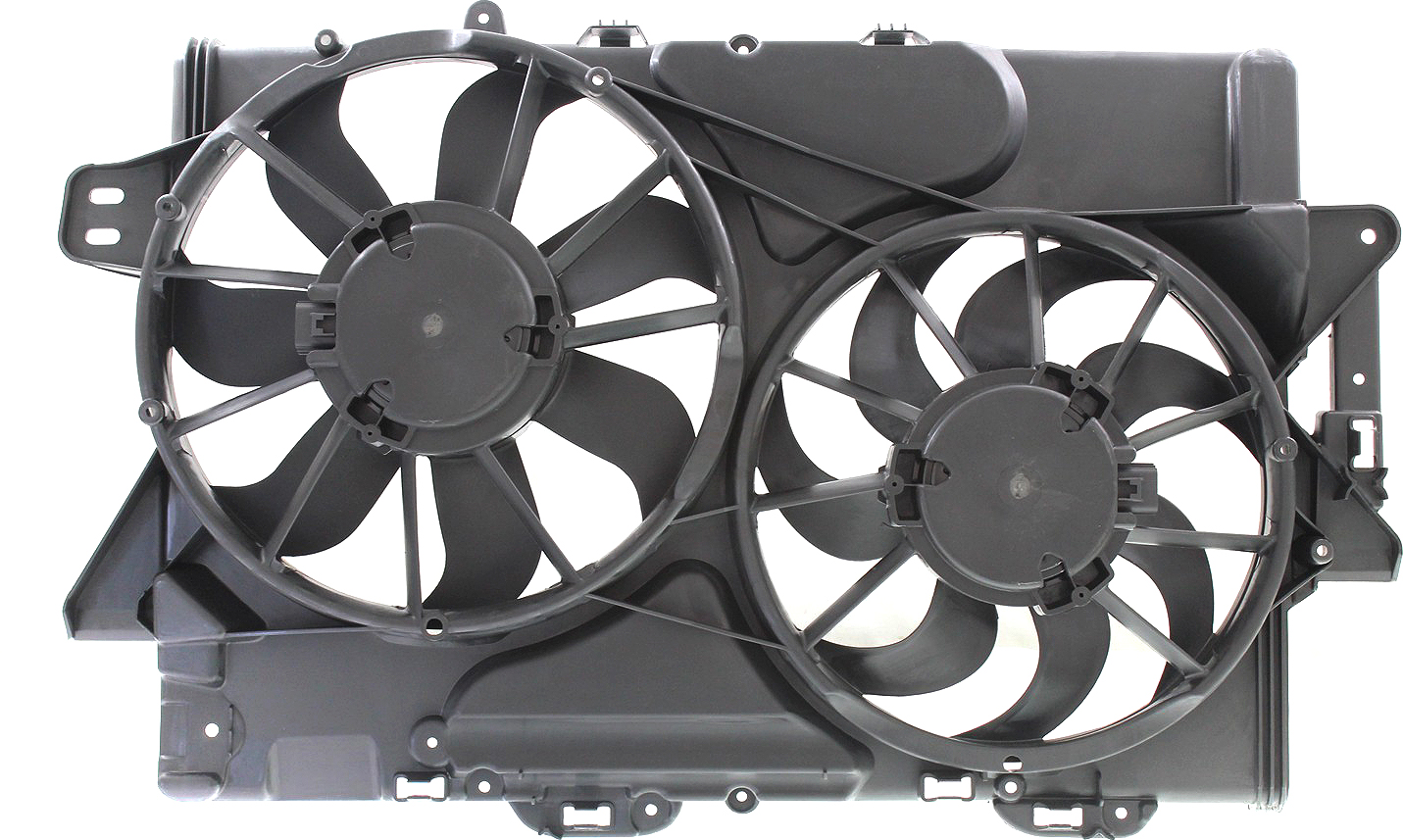 AM EQUINOX TORRENT 08-09 RADIATOR FAN ASSEMBLY 3.4L Eng. 2nd Design From 11-12-07 SKU REPC160932 Partslink GM3115241 OEM 19130587 PFM 19130517-19130515
