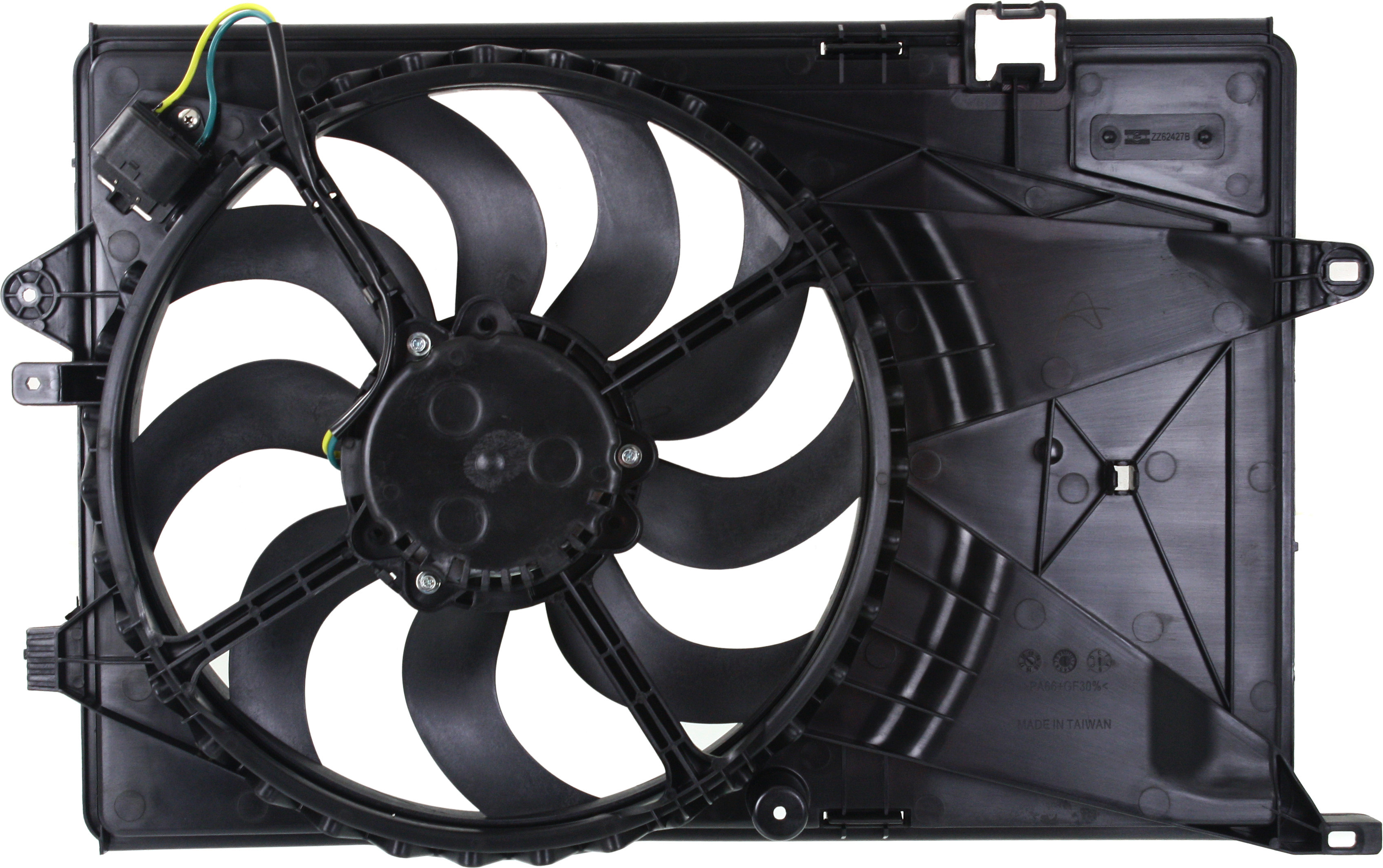 AM SONIC 12-20 RADIATOR FAN ASSEMBLY 1.4L Turbo Auto Trans Includes resistor SKU REPC160935 Partslink GM3115260 GM3115247 OEM 95391501-42364539