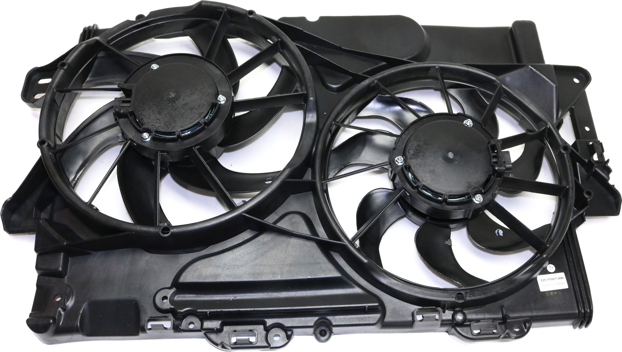 AM EQUINOX TERRAIN 10-17 RADIATOR FAN ASSEMBLY Dual Fan 3.0L 3.6L Eng SKU REPC160939 Partslink GM3115240 OEM 25952811 PFM 25952812-25952780