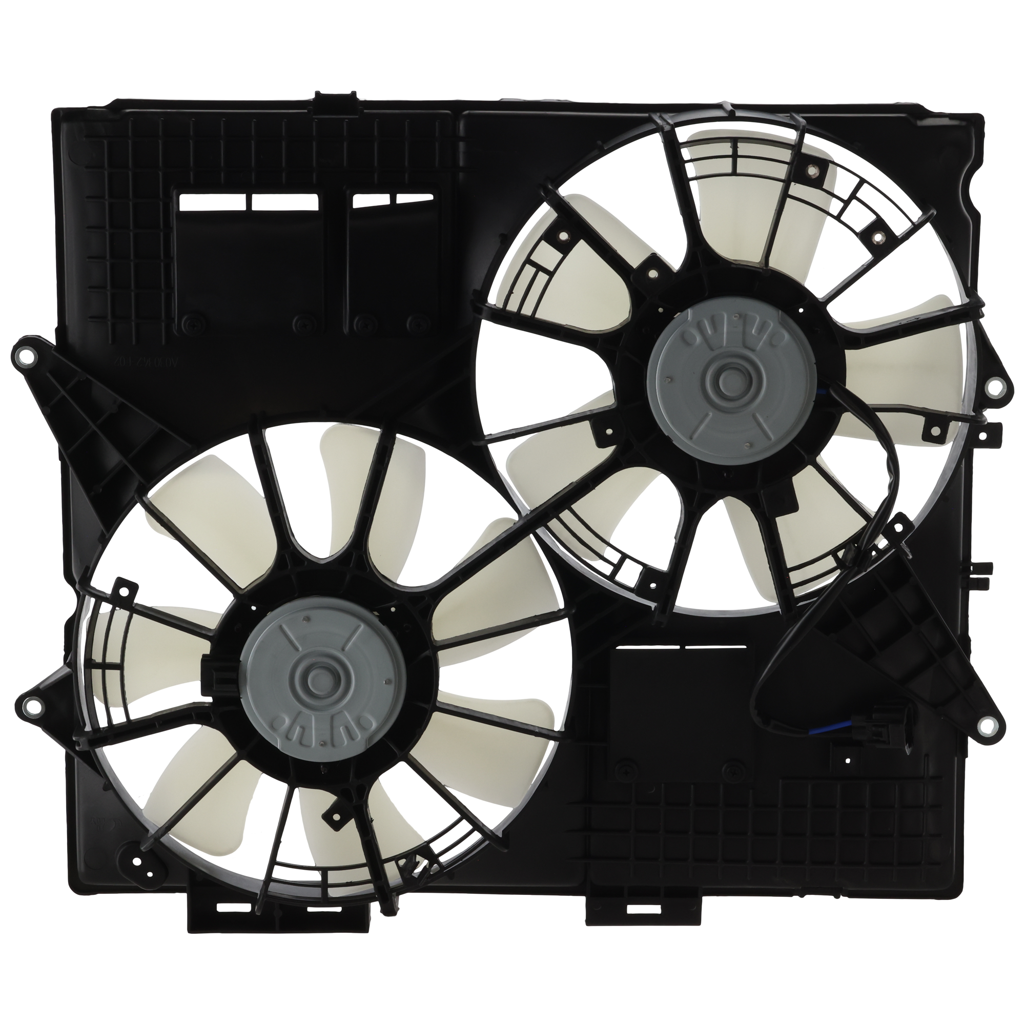 AM SRX STS 04-08 RADIATOR FAN ASSEMBLY 3.6L 4.6L Eng. w o Towing Package or Heavy Duty Cooling SKU REPC190907 Partslink GM3120105 GM3115223 OEM 88957423 PFM 19129896 PFM