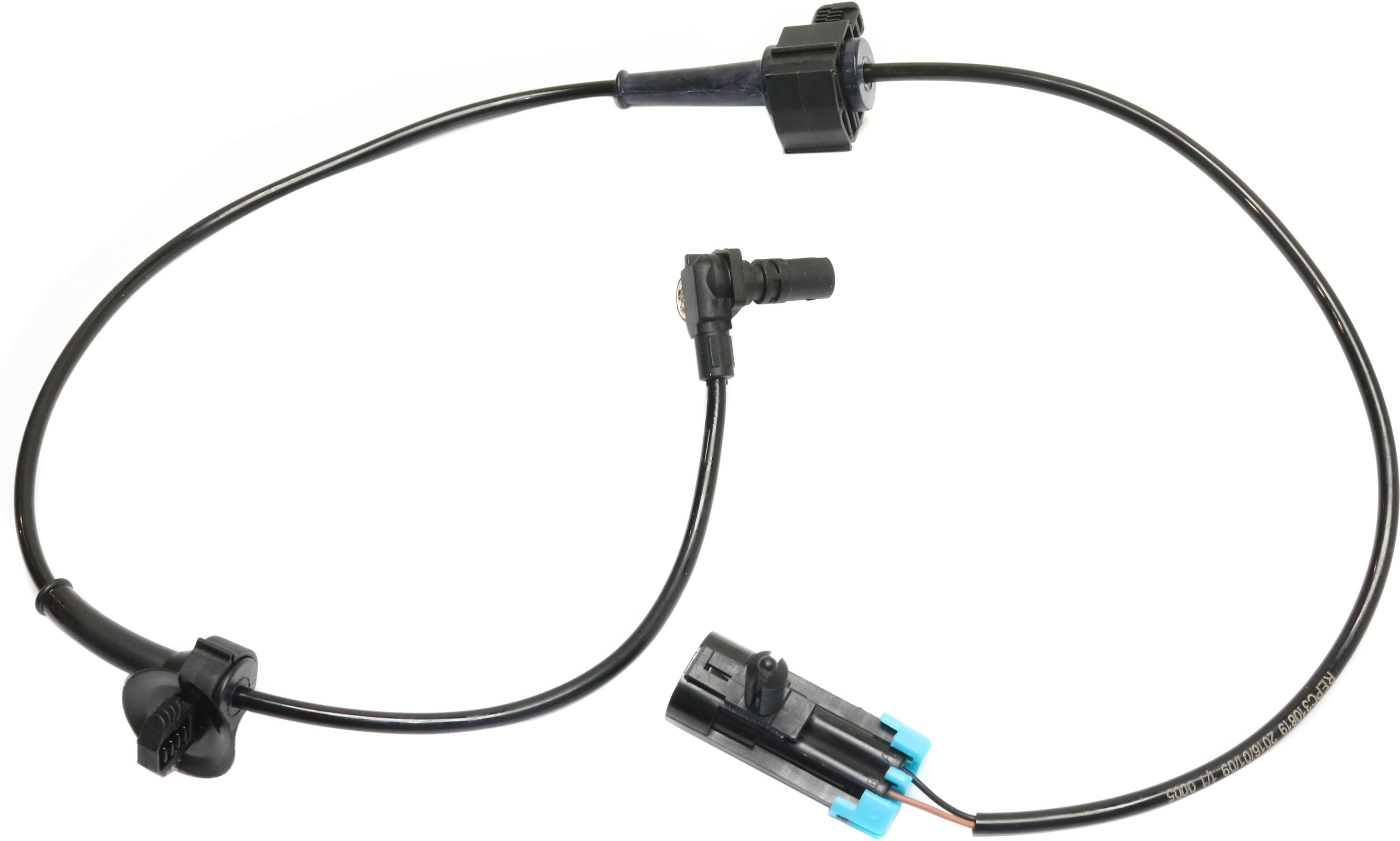 AM TAHOE YUKON YUKON XL 07-14 REAR ABS SPEED SENSOR RH=LH 2 Male Terminals Blade Type Spindle Mounted SKU REPC310819 OEM 71384-531923-695304-726548-241