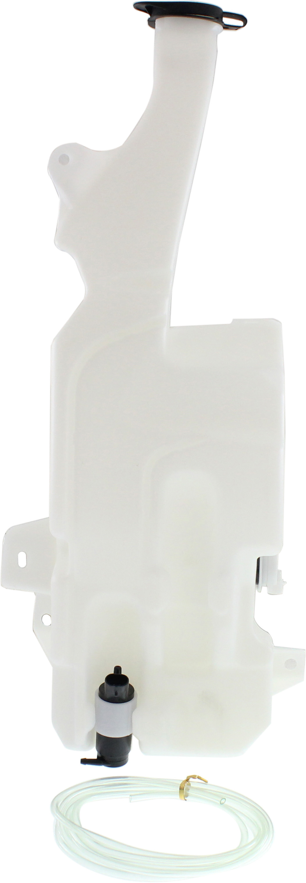AM SILVERADO SIERRA 1500-07-13-2500-3500 HD 07-10 WASHER RESERVOIR Assy w Pump and Sensor w o Cap Excludes 2007 Classic SKU REPC370546 Partslink GM1288156 OEM 15942521 PFM