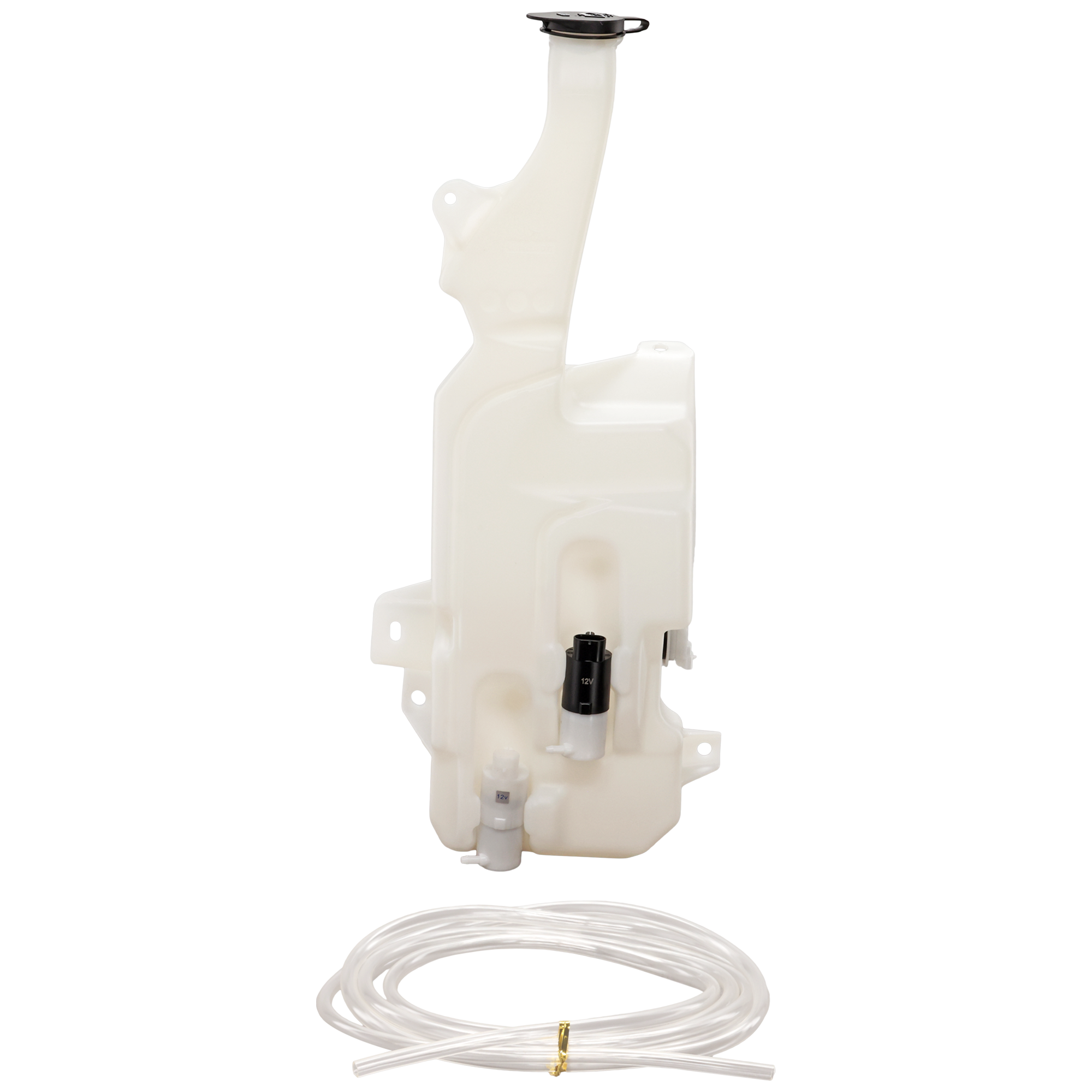 AM ESCALADE SUBURBAN YUKON 07-14 WASHER RESERVOIR Assy w Cap Dual Pump and Sensor SKU REPC370550 Partslink GM1288171 OEM 20999340 PFM