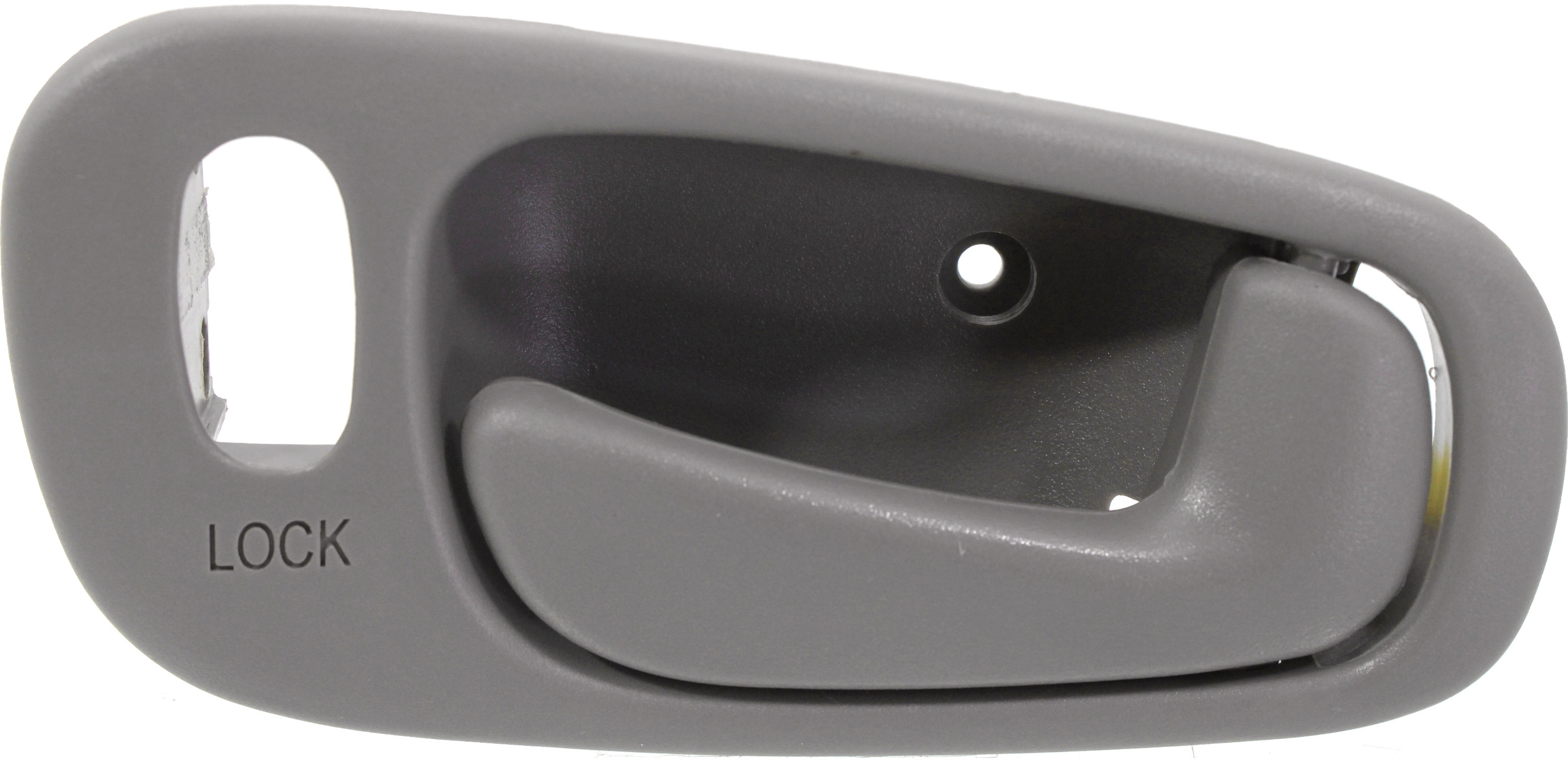 AM COROLLA PRIZM 98-02 FRONT INTERIOR DOOR HANDLE RH Gray Power Lock w Lock Hole =REAR SKU REPC462113 Partslink TO1353154 OEM 6920502060B1-94859668 PFM 9485