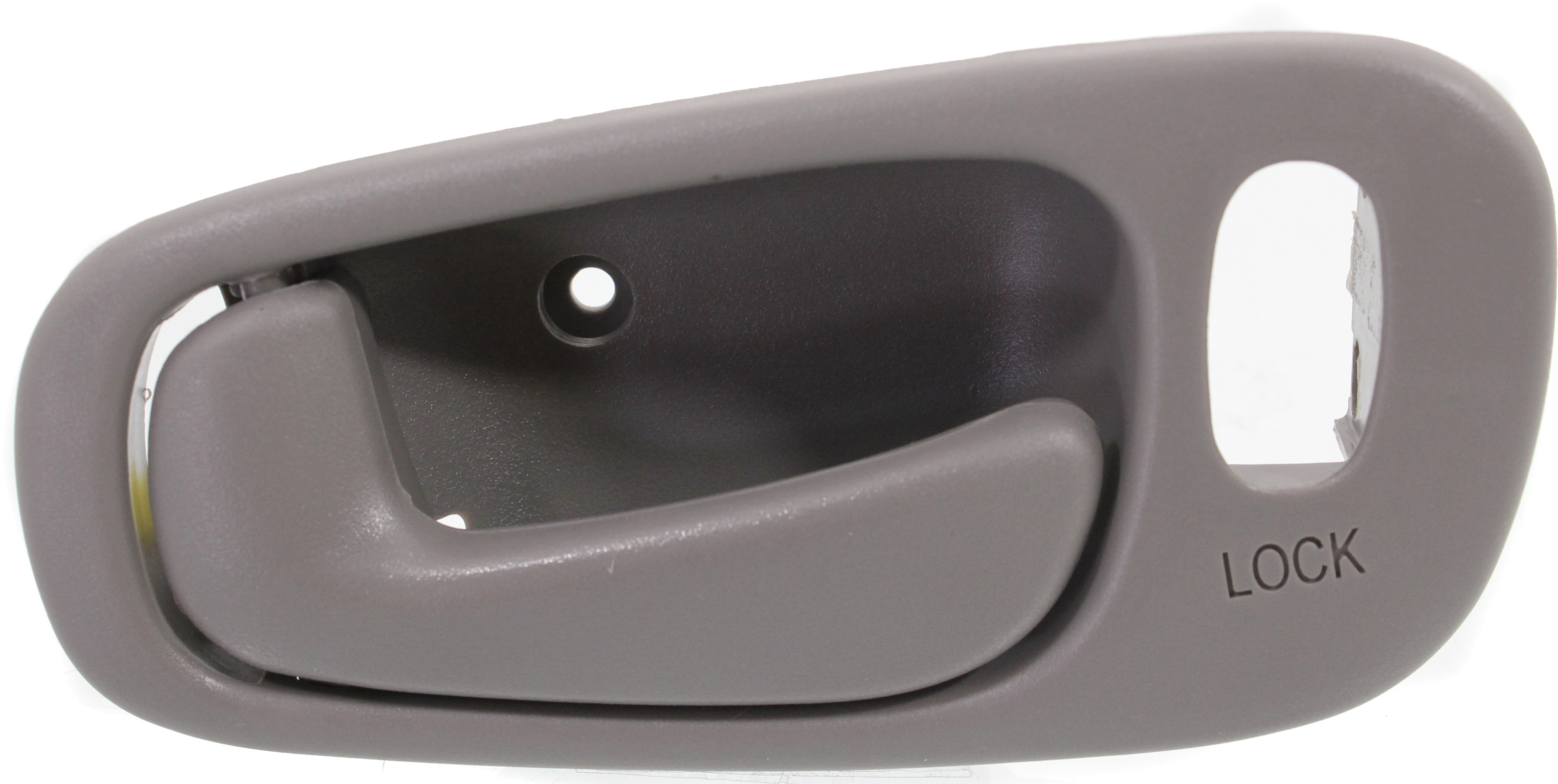AM COROLLA PRIZM 98-02 FRONT INTERIOR DOOR HANDLE LH Gray Power Lock w Lock Hole =REAR SKU REPC462114 Partslink TO1352154 OEM 6920602060B1-94859671 PFM 9485
