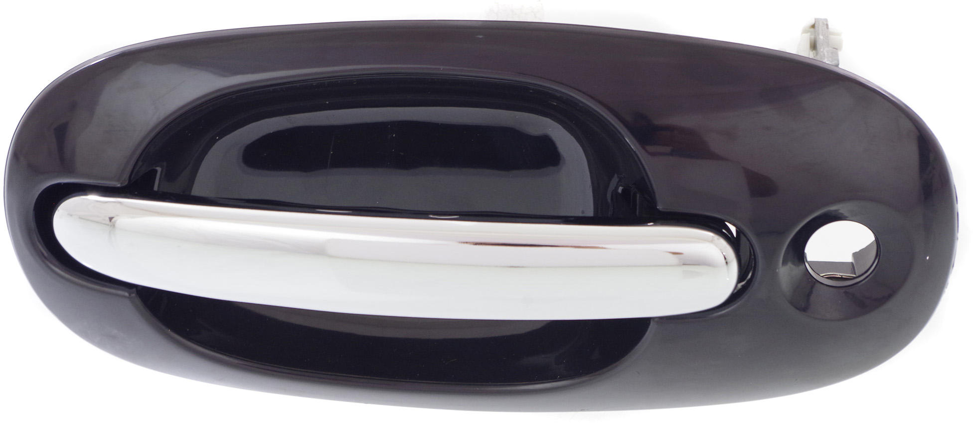 AM TOWN AND COUNTRY 96-00 FRONT EXTERIOR DOOR HANDLE LH Side Sliding Door Chrme Lvr+Smth Blk Hsg w Hole SKU REPC462148 OEM QK03SBK PFM
