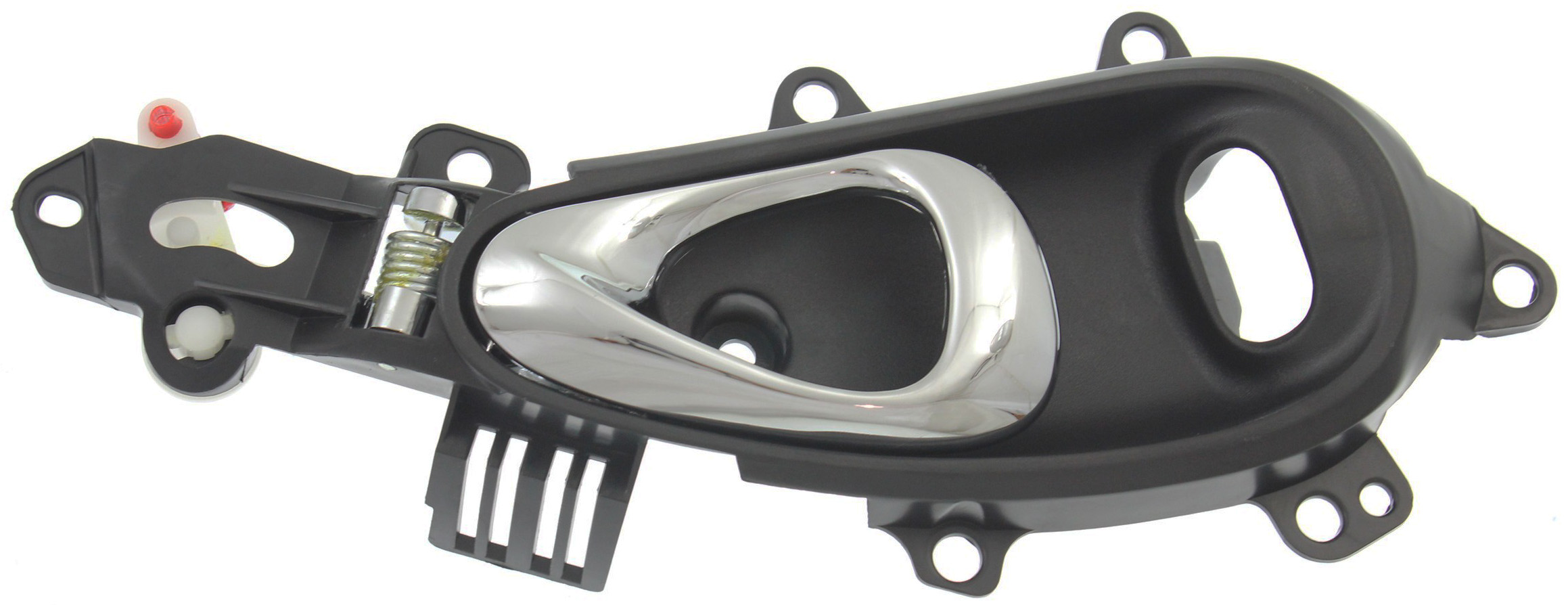 AM PT CRUISER 01-10 FRONT INTERIOR DOOR HANDLE RH Chrome Lever+Black Housing Plastic w Hole SKU REPC462155 Partslink CH1353142 OEM SB96XDVAD