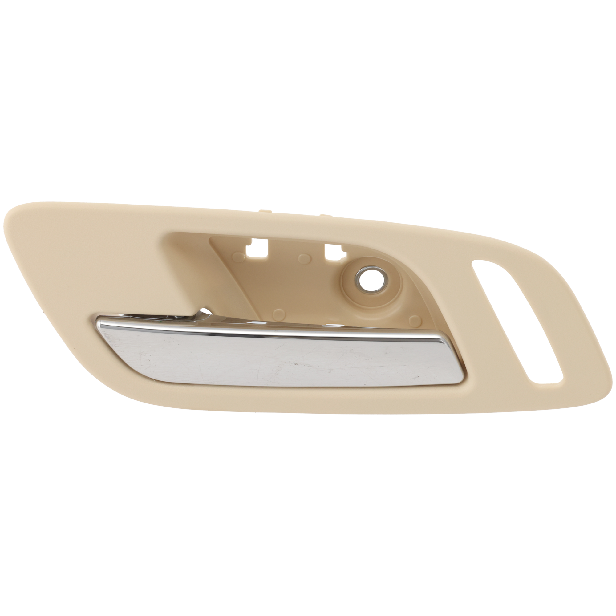 AM ESCALADE EXT 07-13 ESV 07-14 FRONT INTERIOR DOOR HANDLE LH Beige Housing Chrome Lever w Hole SKU REPC462312 OEM 15920708