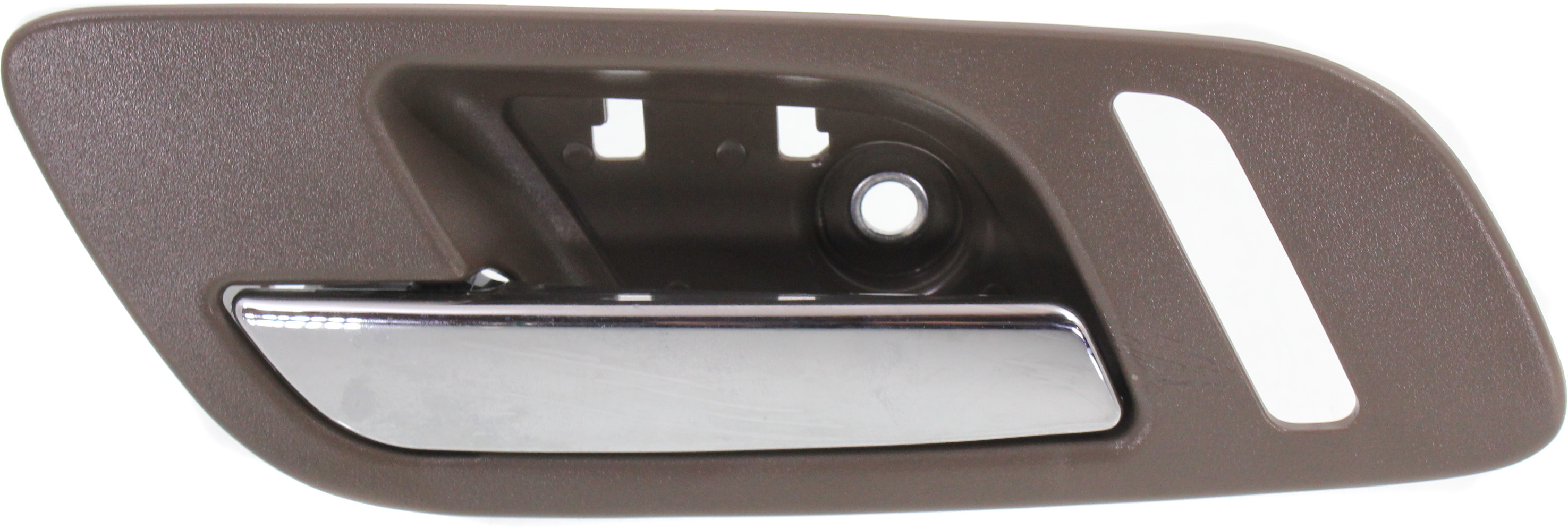 AM SILVERADO SIERRA 1500-07-13-2500 HD 3500 HD 07-14 FRONT INTERIOR DOOR HANDLE LH Chrme Lvr and Brwn Hsg. w Small Hole Excludes 2007 Classic SKU REPC462324 Partslink GM1352150 OEM 22855618