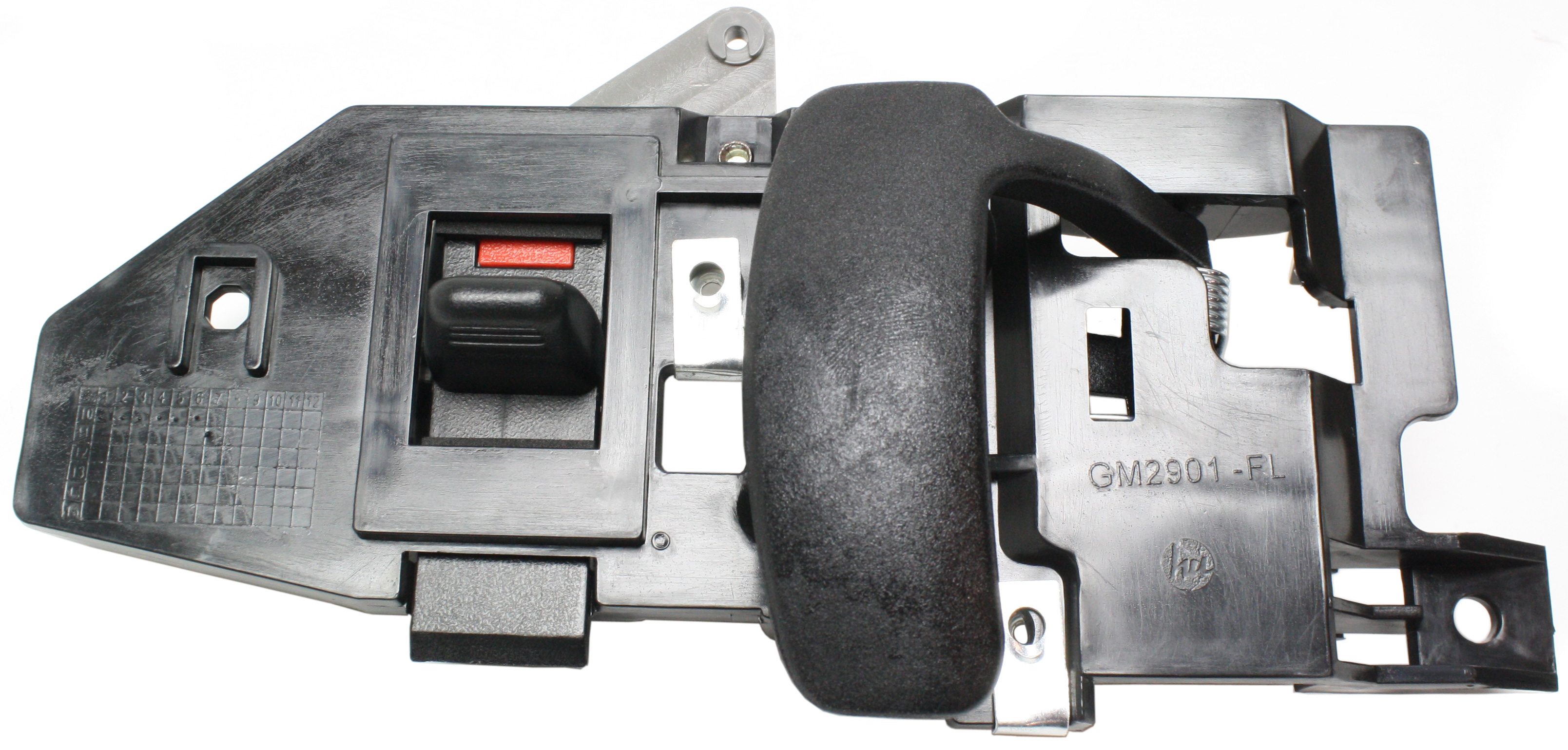 AM EXPRESS SAVANA VAN 96-23 FRONT INTERIOR DOOR HANDLE LH Black Zinc SKU REPC462336 Partslink GM1352156 OEM 23136342