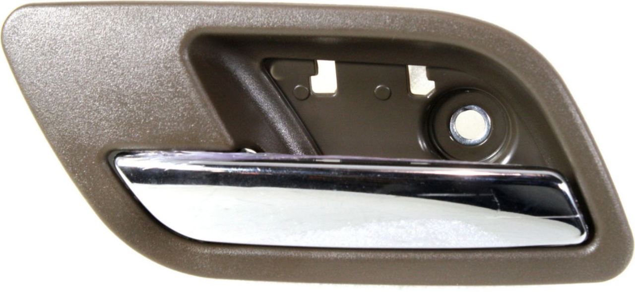 AM SILVERADO SIERRA 1500-07-13-2500 HD 3500 HD 07-14 REAR INTERIOR DOOR HANDLE LH Brown Bezel Chrome Lever Excludes 2007 Classic SKU REPC491310 OEM 22855639