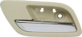 AM ESCALADE EXT ESV 07-14 INTERIOR REAR DOOR HANDLE Left Beige Housing Chrome Lever w o Hole SKU REPC491360 OEM 15920684