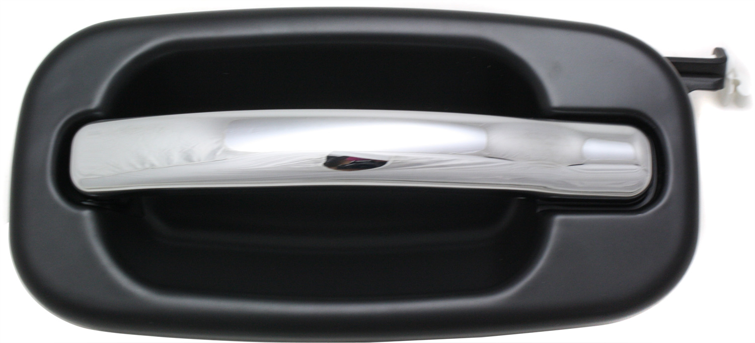 AM SILVERADO SIERRA 00-06 REAR EXTERIOR DOOR HANDLE LH Chrme Lvr+Smth Blk Bezel Crew Cab Includes 2007 Classic SKU REPC491392 Partslink GM1520142 OEM 15745141