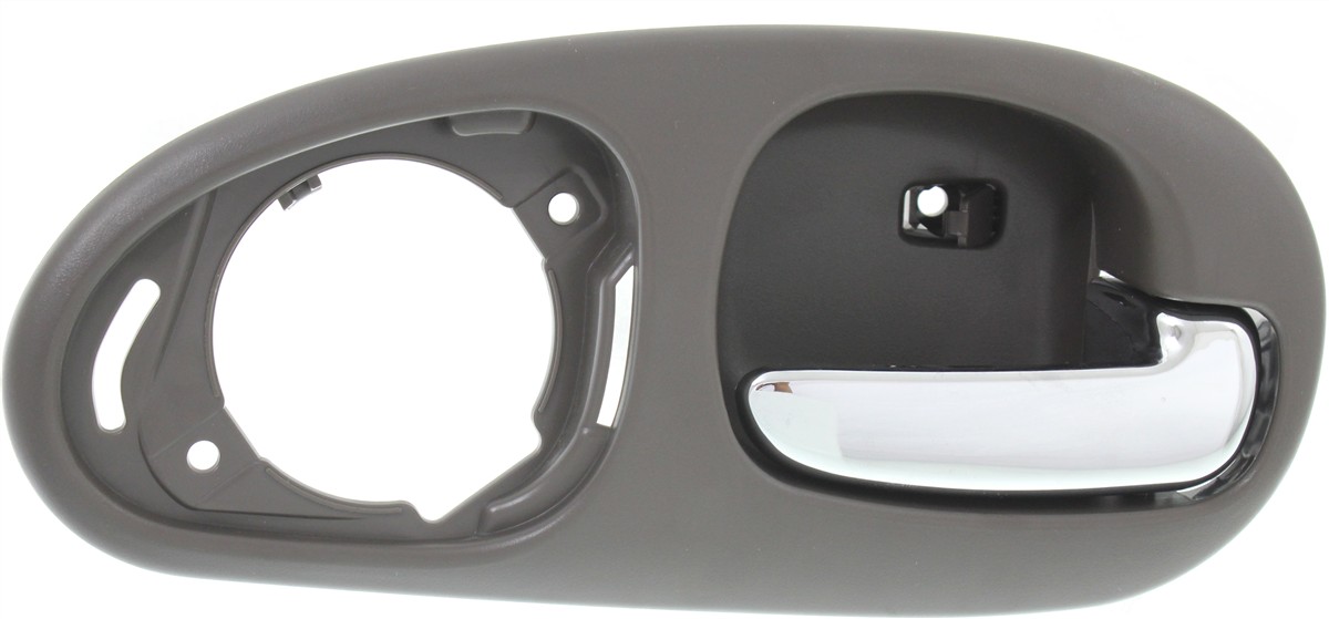 AM CONCORDE 98-04 REAR INTERIOR DOOR HANDLE RH Chrome Gray w 4 Nuts w o Speaker Cover Sedan SKU REPC491571
