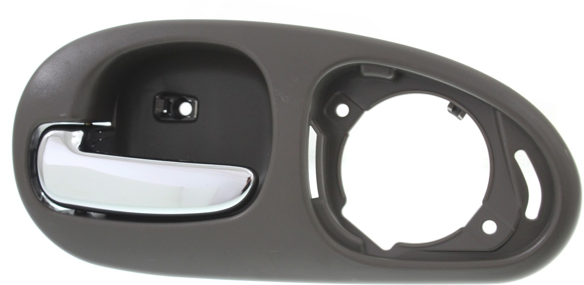 AM CONCORDE 98-04 REAR INTERIOR DOOR HANDLE LH Chrome Gray w 4 Nuts w o Speaker Cover Sedan SKU REPC491572