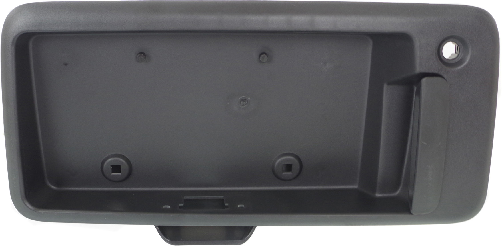 AM EXPRESS SAVANA VAN 10-12 REAR EXTERIOR DOOR HANDLE Back Door Textured Black w o Key Hole w License Bracket SKU REPC495301 Partslink GM1904108 OEM 23489985