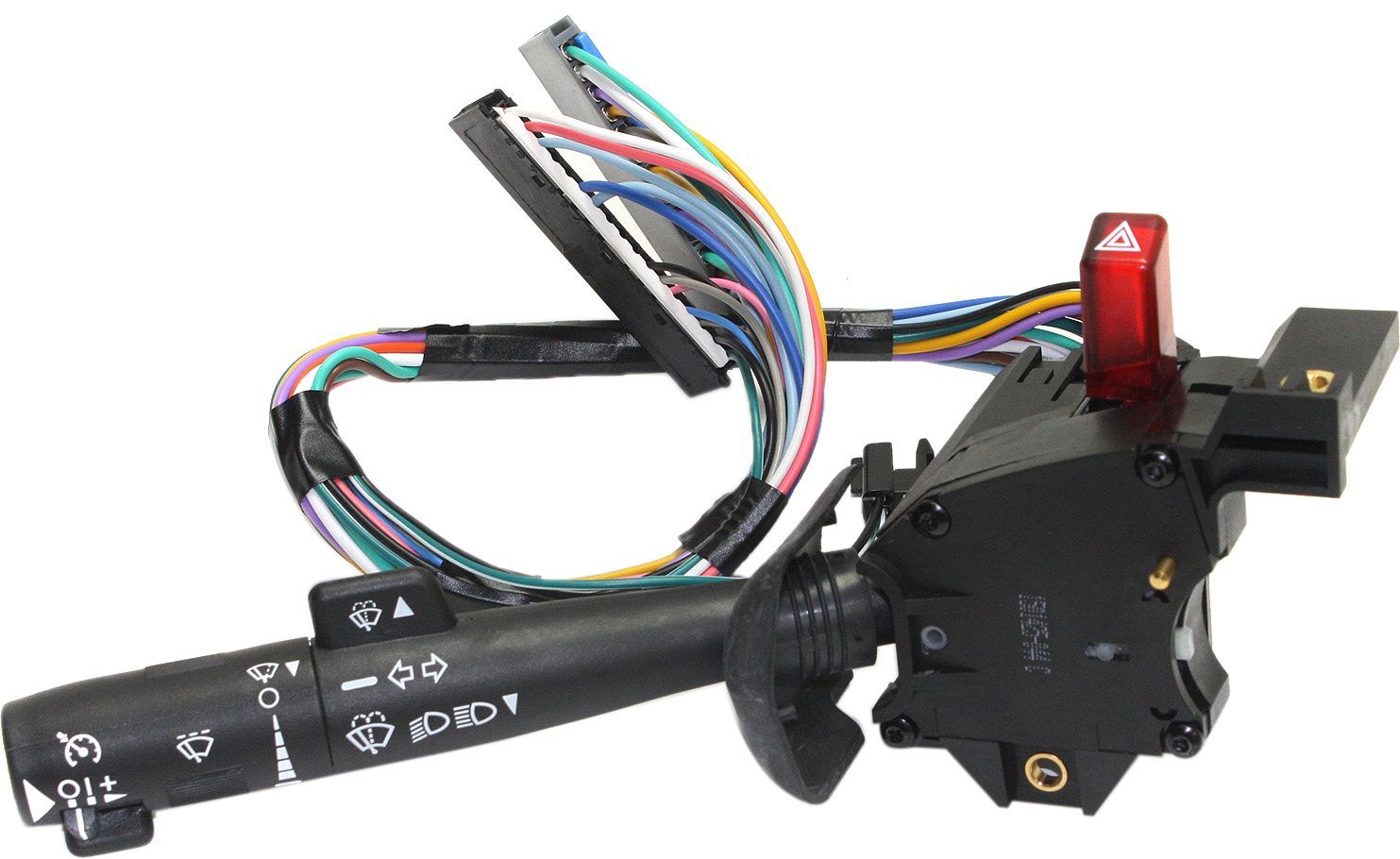 AM EXPRESS VAN 01-02 C4500 KODIAK 03-09 TURN SIGNAL SWITCH w Cruise Control 26 Female Terminals SKU REPC504313 OEM 26075065-26090822-26096838-261