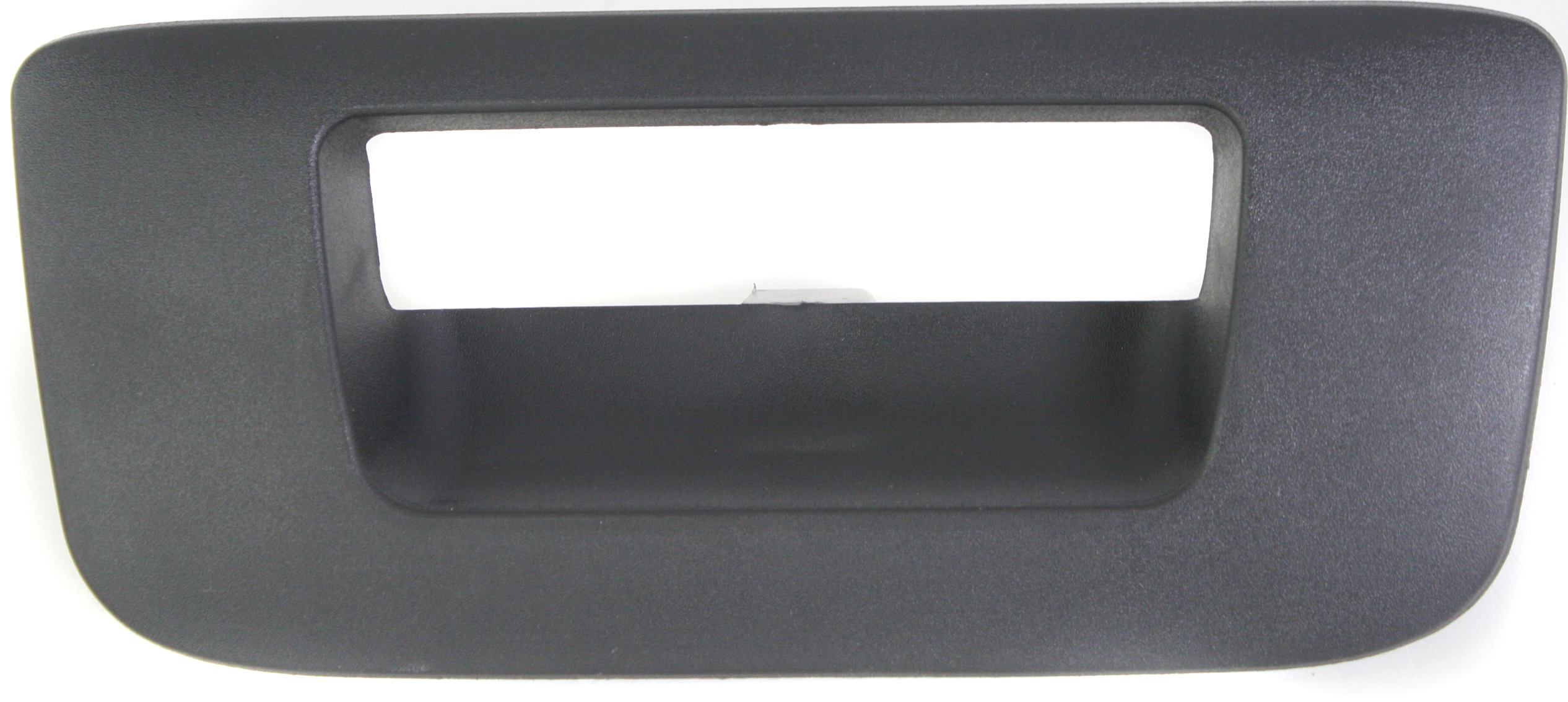 AM SILVERADO SIERRA 1500-07-13-2500-3500 HD 07-14 TAILGATE HANDLE BEZEL Outside Txtrd Blk w o Cam w o Keyhole Excludes 2007 Classic SKU REPC580707 Partslink GM1916107 OEM 22755303