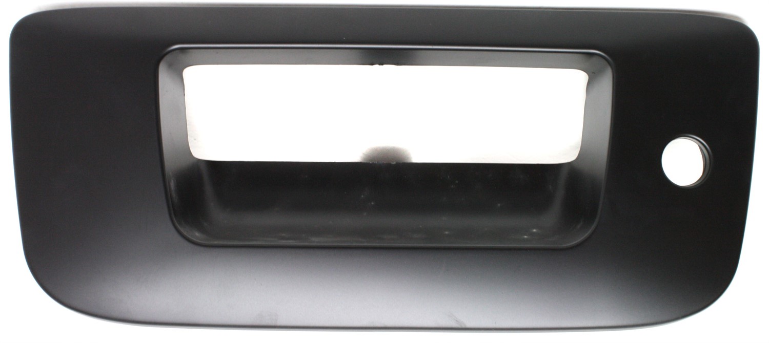 AM SILVERADO SIERRA 1500-07-13-2500-3500 HD 07-14 TAILGATE HANDLE BEZEL Outside Primed w o Cam w Keyhole Excludes 2007 Classic SKU REPC580741