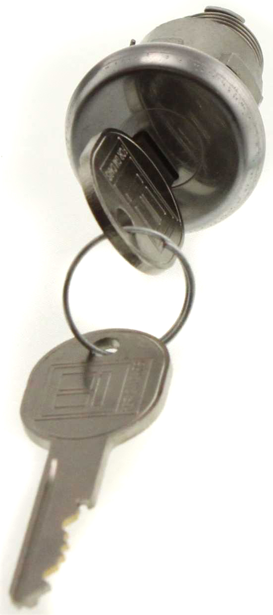 AM FLEETWOOD 64-96 TRUNK LOCK Chrome Keys included SKU REPC612301 OEM 12390207-12396733-12398667-125