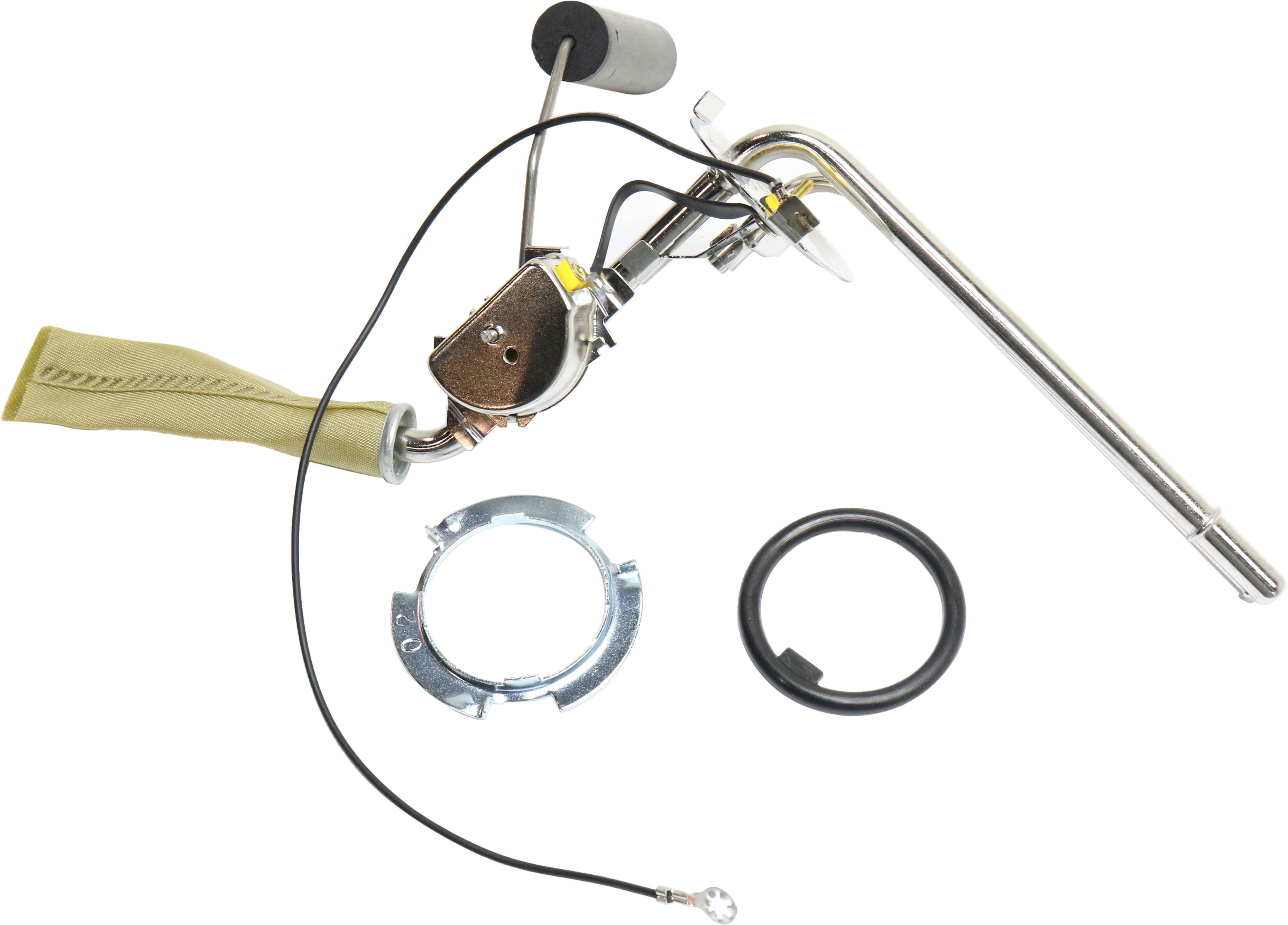 AM EL CAMINO CHEVELLE CUTLASS 68-70 FUEL SENDING UNIT 2 Ports 1-4 in. Inlet and 3-8 in. Outlet w Fuel Return Line SKU REPC670316 OEM 692242-4017021-6428837-1917969