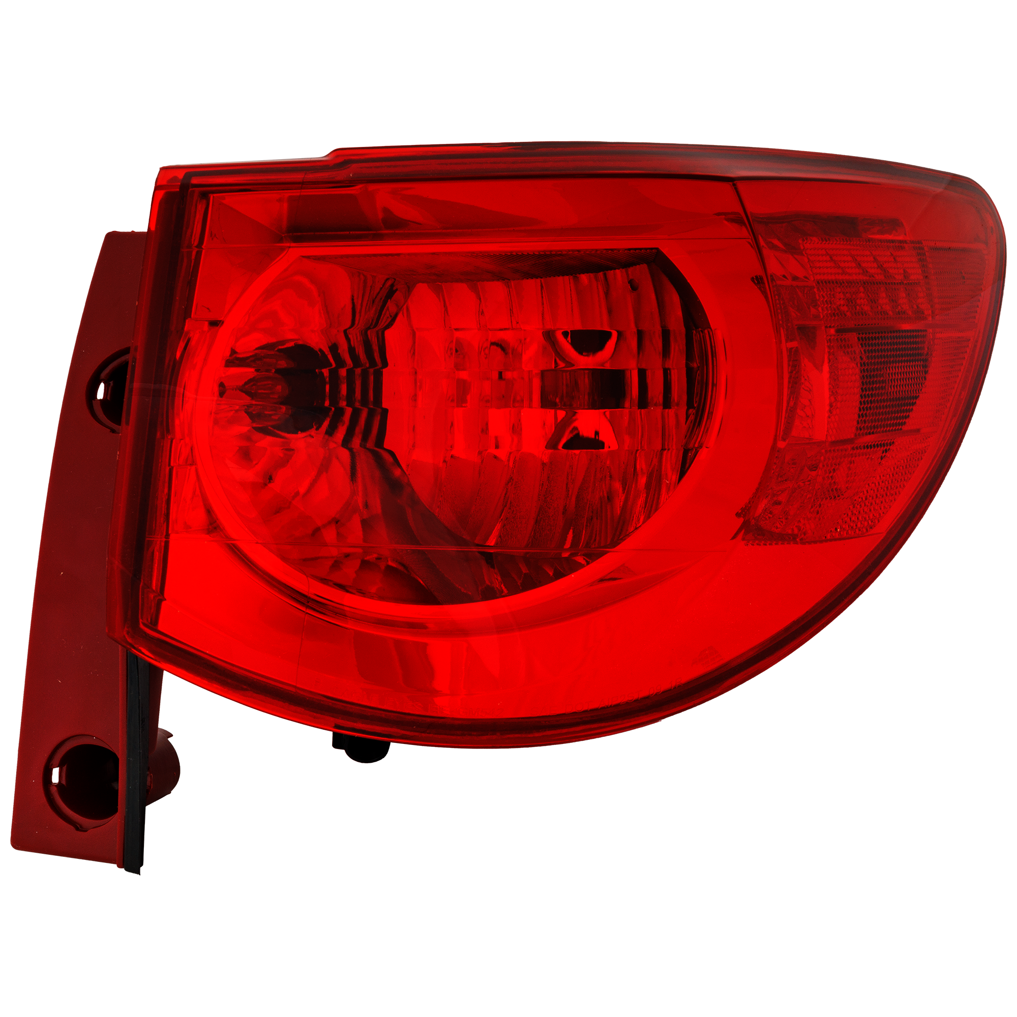 AM TRAVERSE 09-12 TAIL LAMP RH Outer Assembly Red Lens CAPA SKU REPC730123Q Partslink GM2801238C OEM 15912686