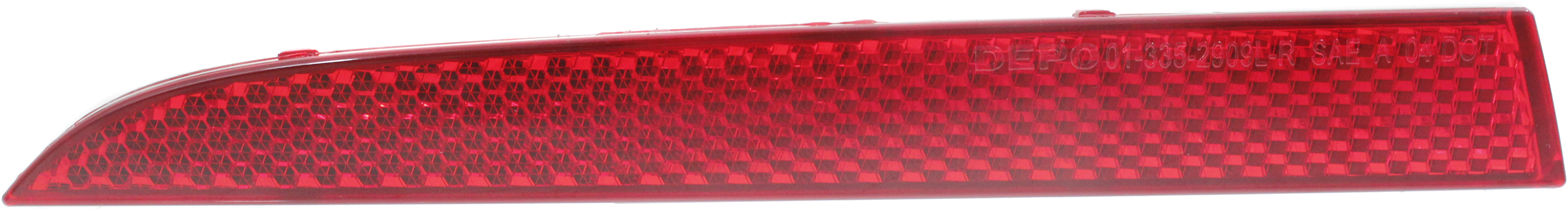 AM G8-08-09 ATS 13-19 TRAVERSE 13-17 CAMARO 16-23 XT5-17-22 REAR BUMPER REFLECTOR LH CAPA SKU REPC734908Q Partslink GM1184112C OEM 92282553