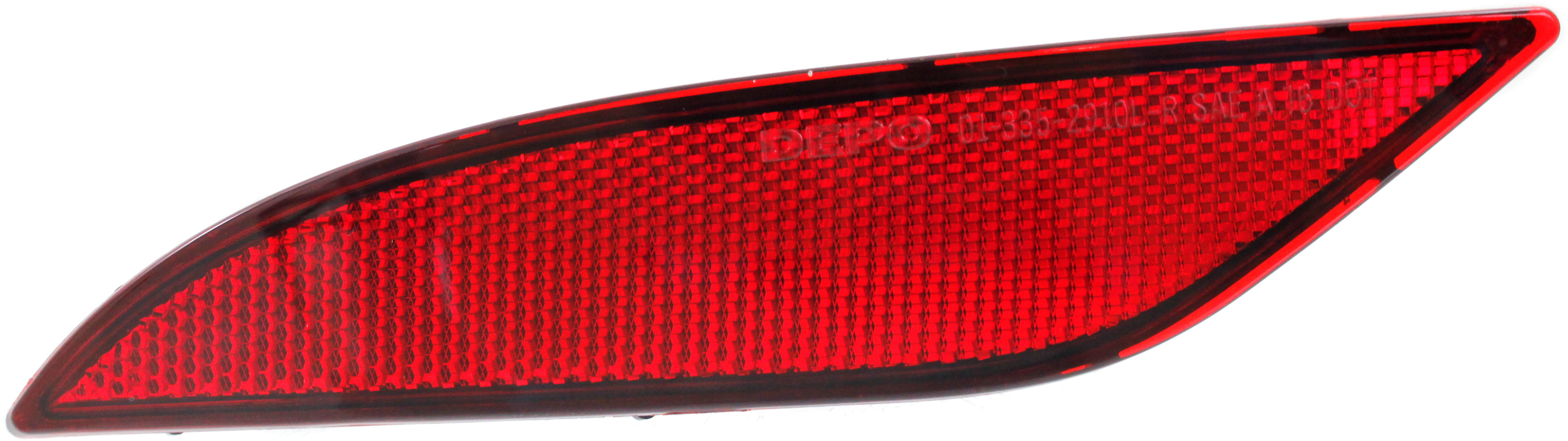 AM MALIBU 16-23 REAR BUMPER REFLECTOR LH Hybrid L LS LT Models CAPA SKU REPC734910Q Partslink GM1184113C OEM 23174489