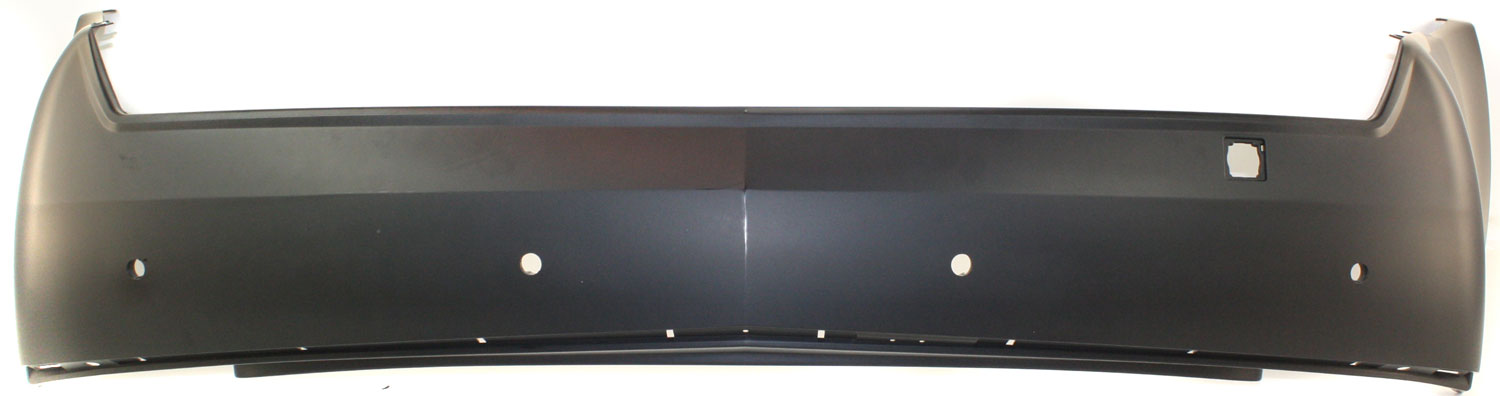 AM CTS 08-13 REAR BUMPER COVER Primed w Object Sensor Holes Sedan SKU REPC760122P Partslink GM1100814 OEM 15896230