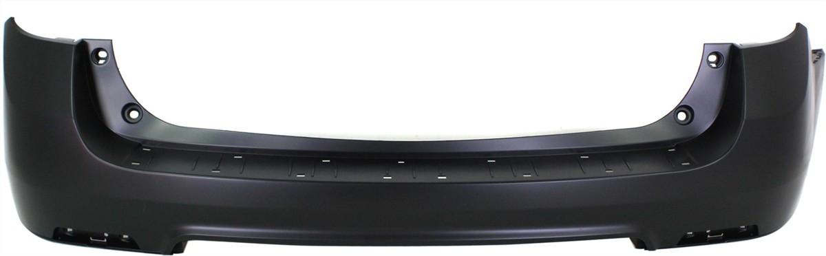 AM EQUINOX 10-17 REAR BUMPER COVER Upper Primed w o Chrome Pkg w o Obj Snsr Holes CAPA SKU REPC760133PQ Partslink GM1100851C OEM 23260231