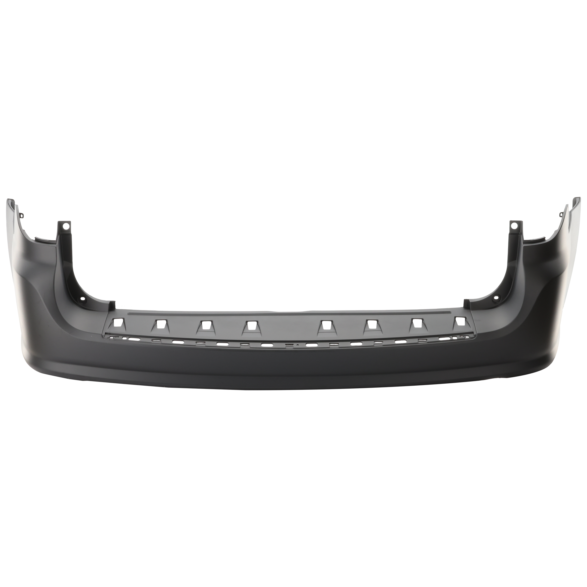 AM GRAND CARAVAN 11-20 REAR BUMPER COVER Primed w o Blind Spot Sensor Holes w o Parking Aid Sensor Holes CAPA SKU REPC760188PQ Partslink CH1100969C OEM 68125724AB