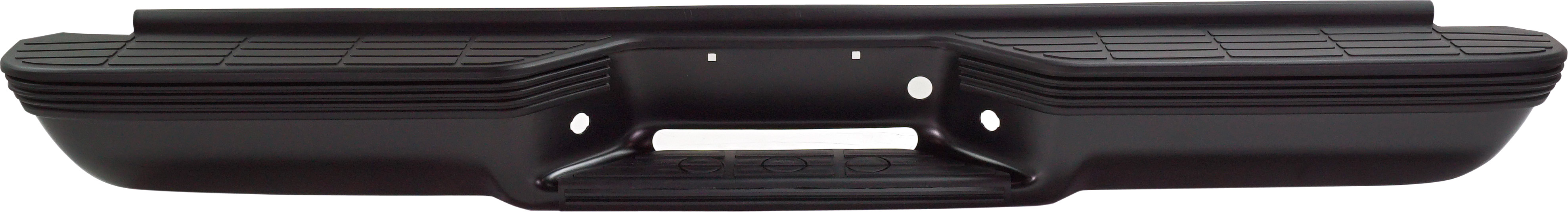 AM SUBURBAN TAHOE 92-99 STEP BUMPER FACE BAR AND PAD w Pad Provision w o Mounting Bracket Powdercoated Black SKU REPC760301 Partslink GM1101114 OEM GM1100114