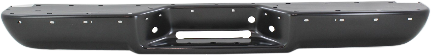 AM C K SERIES P U 88-98 SUBURBAN 92-99 STEP BUMPER FACE BAR ONLY w o Pad w Pad Provision w o Mounting Bracket Powdercoated Black w Strip Holes Fleetside SKU REPC760306