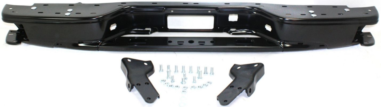 AM AVALANCHE 02-06 STEP BUMPER FACE BAR AND PAD w Pad Provision w Mounting Bracket Powdercoated Black For Models w Body Cladding SKU REPC762101 Partslink GM1106559 OEM 88937342