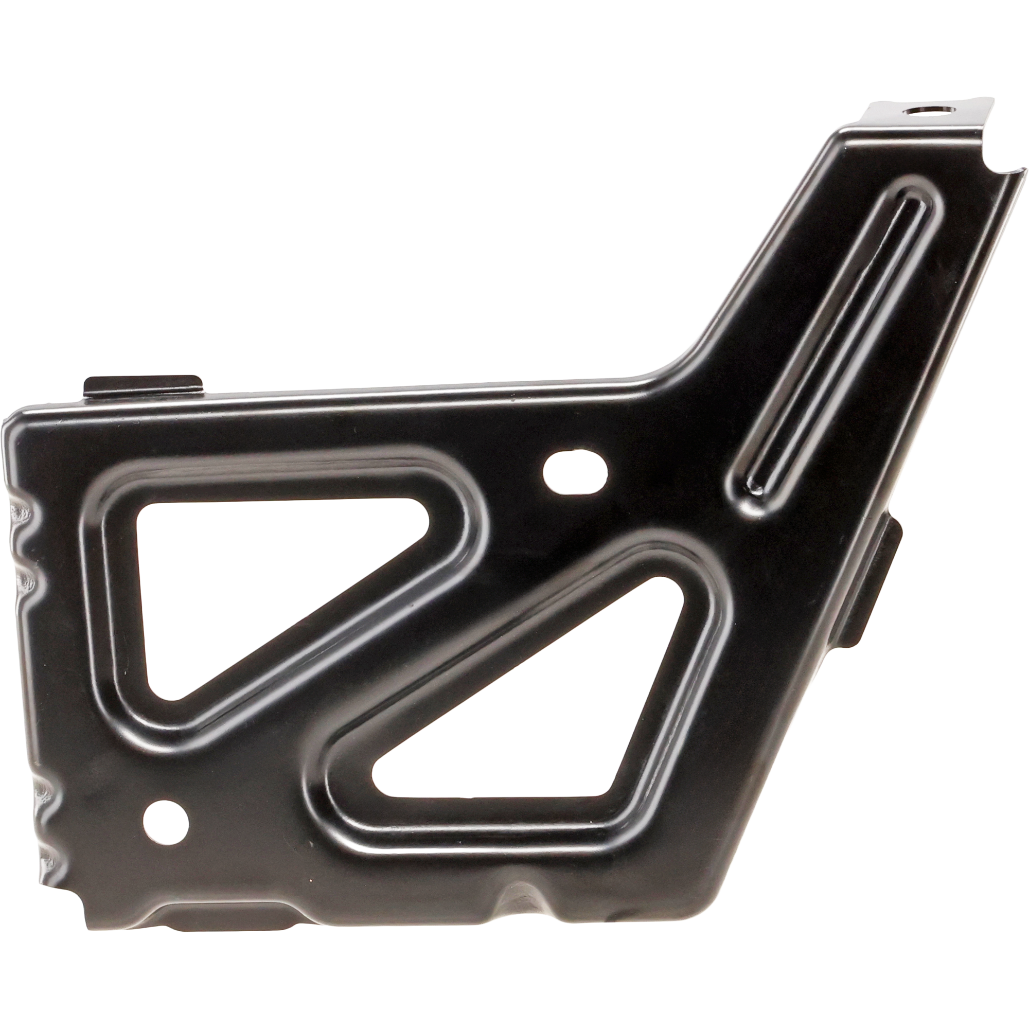 AM SILVERADO SIERRA 1500-14-19 REAR BUMPER BRACKET RH Impact Bar Black Steel w o Corner Step Includes 19 Silverado 1500 LD 19 Sierra 1500 Limited CAPA SKU REPC762731Q Partslink GM1167128C OEM 23108160