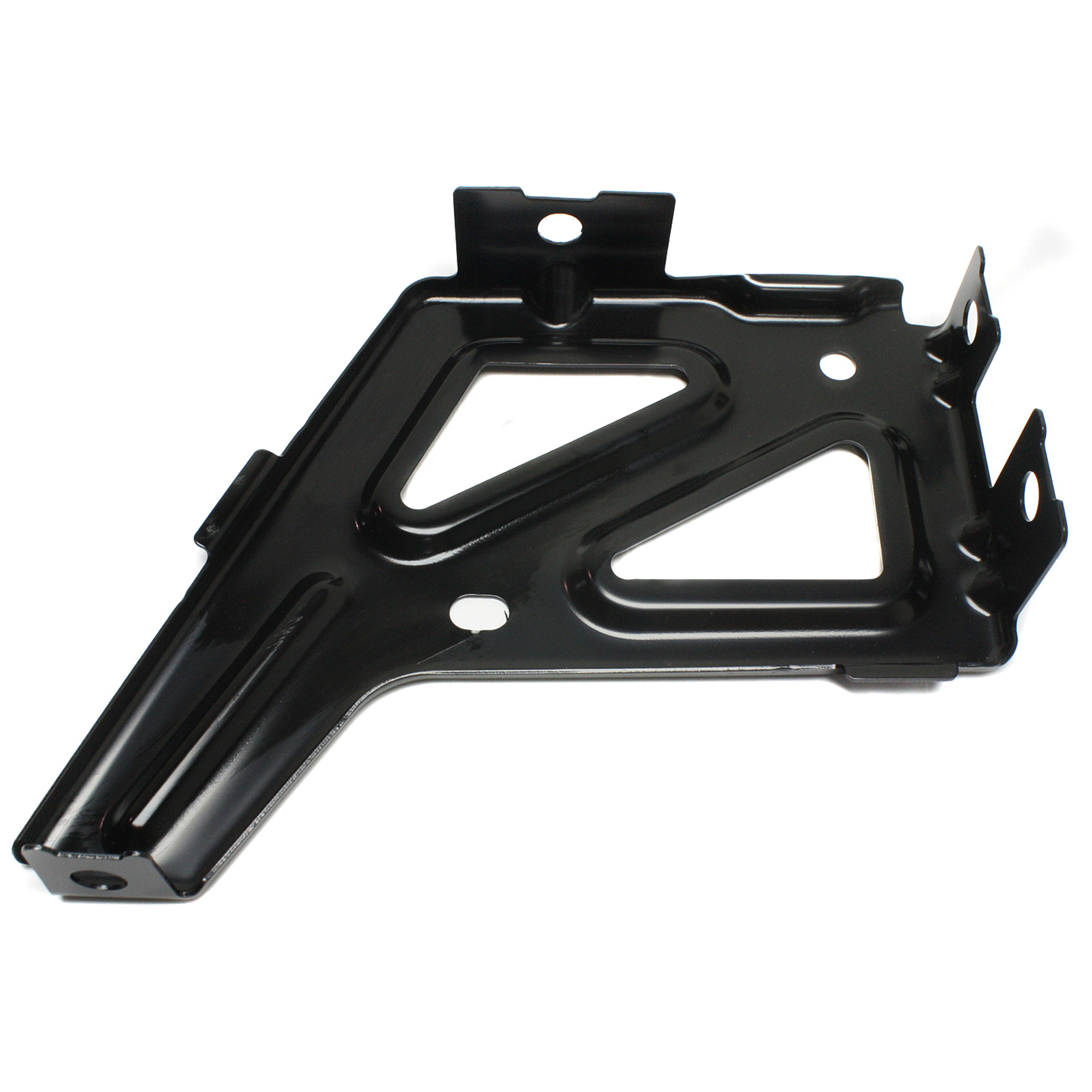 AM SILVERADO SIERRA 1500-14-19 REAR BUMPER BRACKET LH Impact Bar Black Steel w o Corner Step Includes 19 Silverado 1500 LD 19 Sierra 1500 Limited CAPA SKU REPC762732Q Partslink GM1166128C OEM 23108159