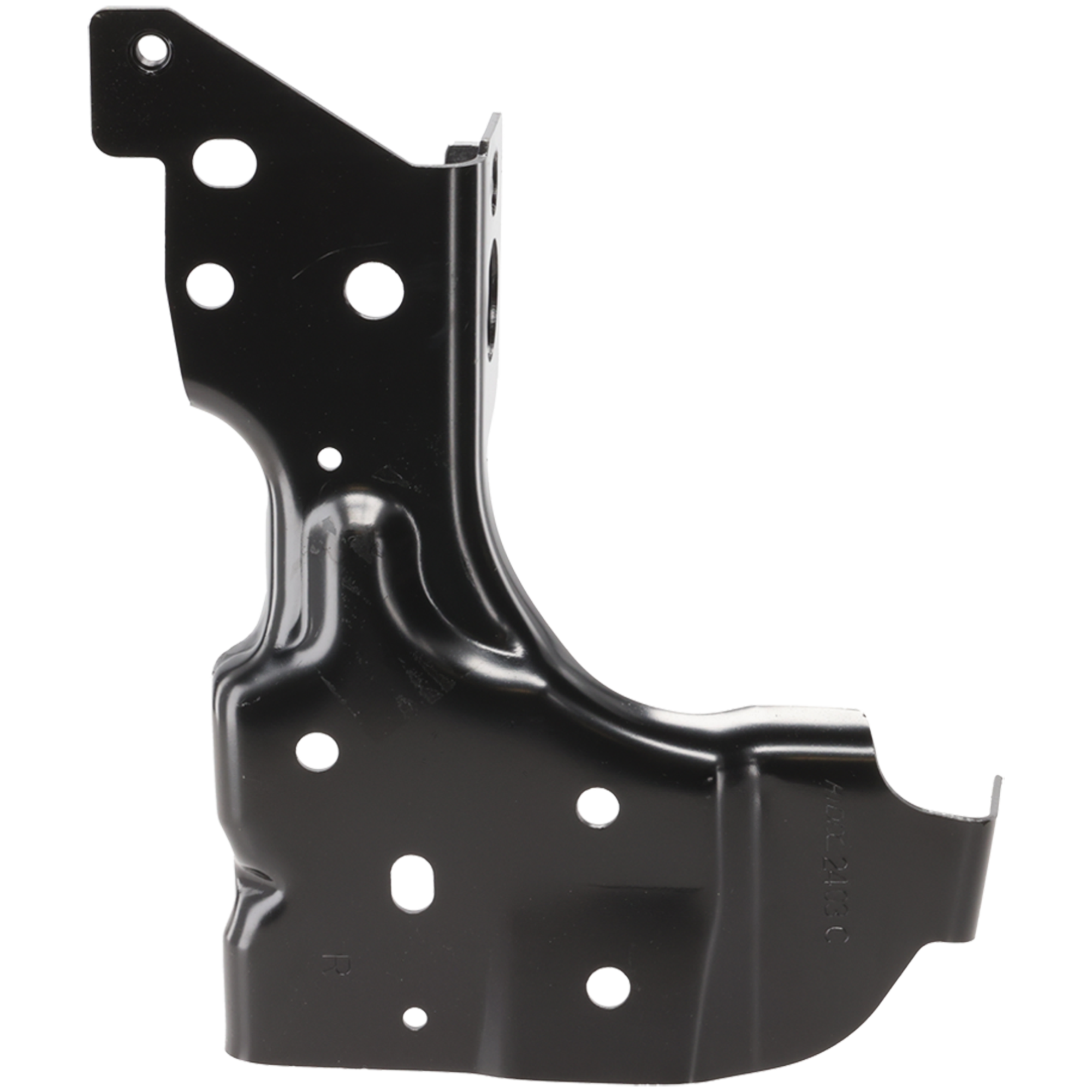 AM SILVERADO SIERRA 1500-14-19 REAR BUMPER BRACKET RH Mounting Bracket Black Steel w or w o Corner Step Includes 19 Silverado 1500 LD 19 Sierra 1500 Limited SKU REPC762733 Partslink GM1163105 OEM 23108155