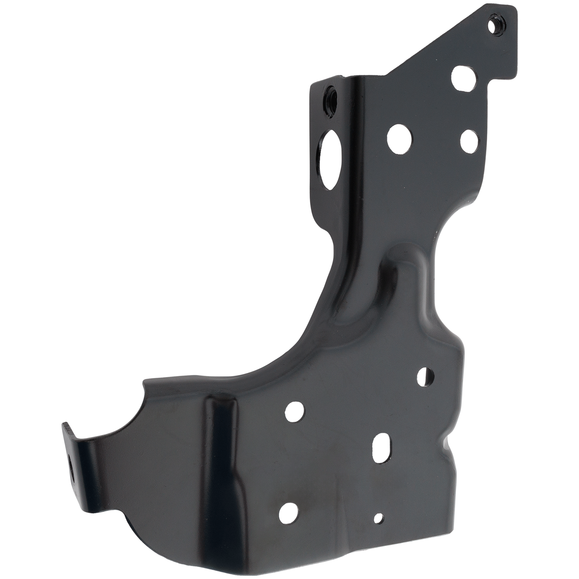 AM SILVERADO SIERRA 1500-14-19 REAR BUMPER BRACKET LH Mounting Bracket Black Steel w or w o Corner Step Includes 19 Silverado 1500 LD 19 Sierra 1500 Limited CAPA SKU REPC762734Q Partslink GM1162105C OEM 23108154