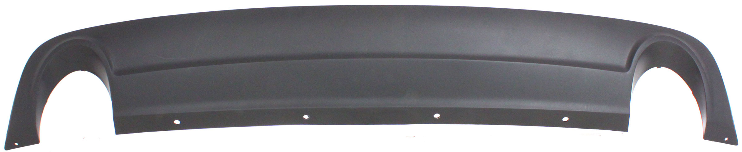 AM MALIBU 08-12 REAR LOWER VALANCE Bumper Cover Extension Textured w Dual Exhaust Holes 3.6L Eng. CAPA SKU REPC764301Q Partslink GM1195111C OEM 15831263